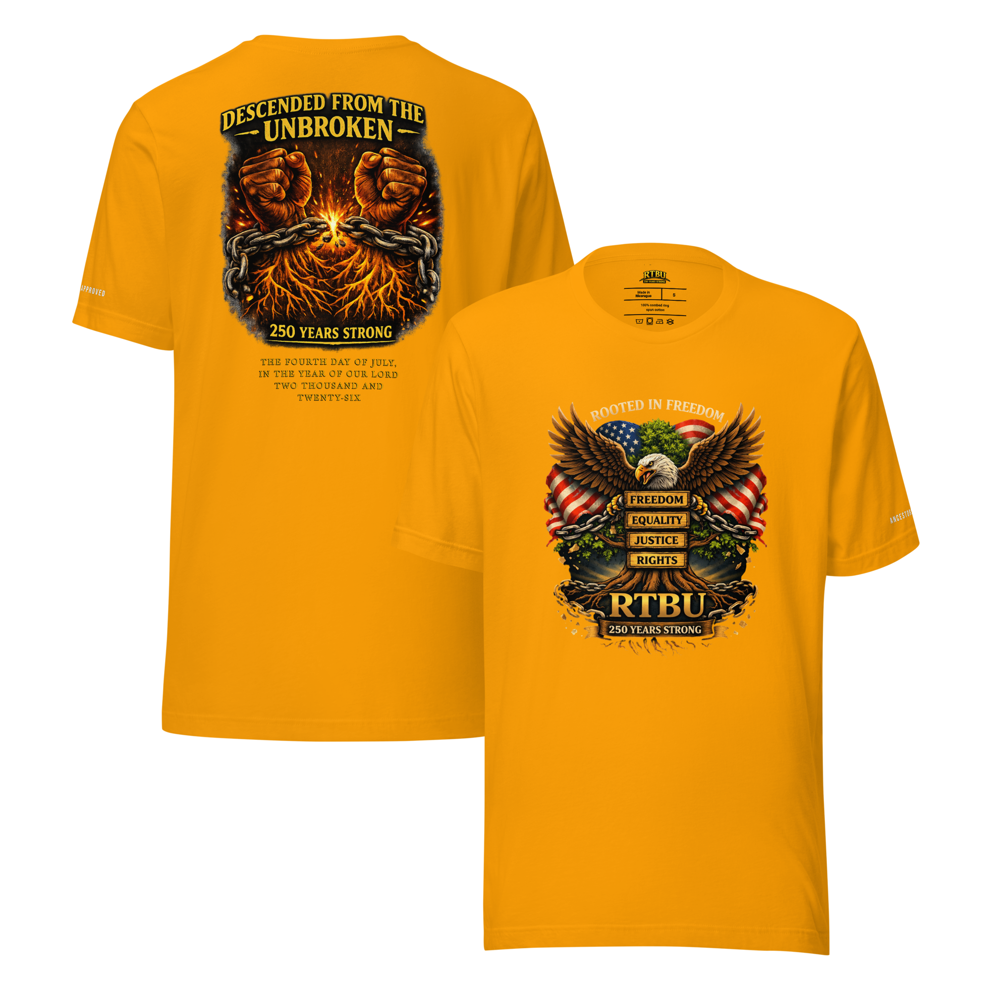 unisex-staple-t-shirt-gold-front-and-back-6a14bb1869f28.png