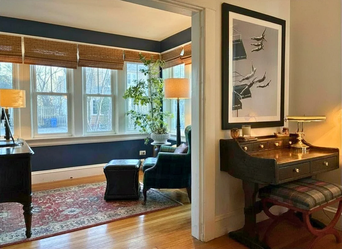 Rhode Island living room interior design and styling by MODO Design Lab