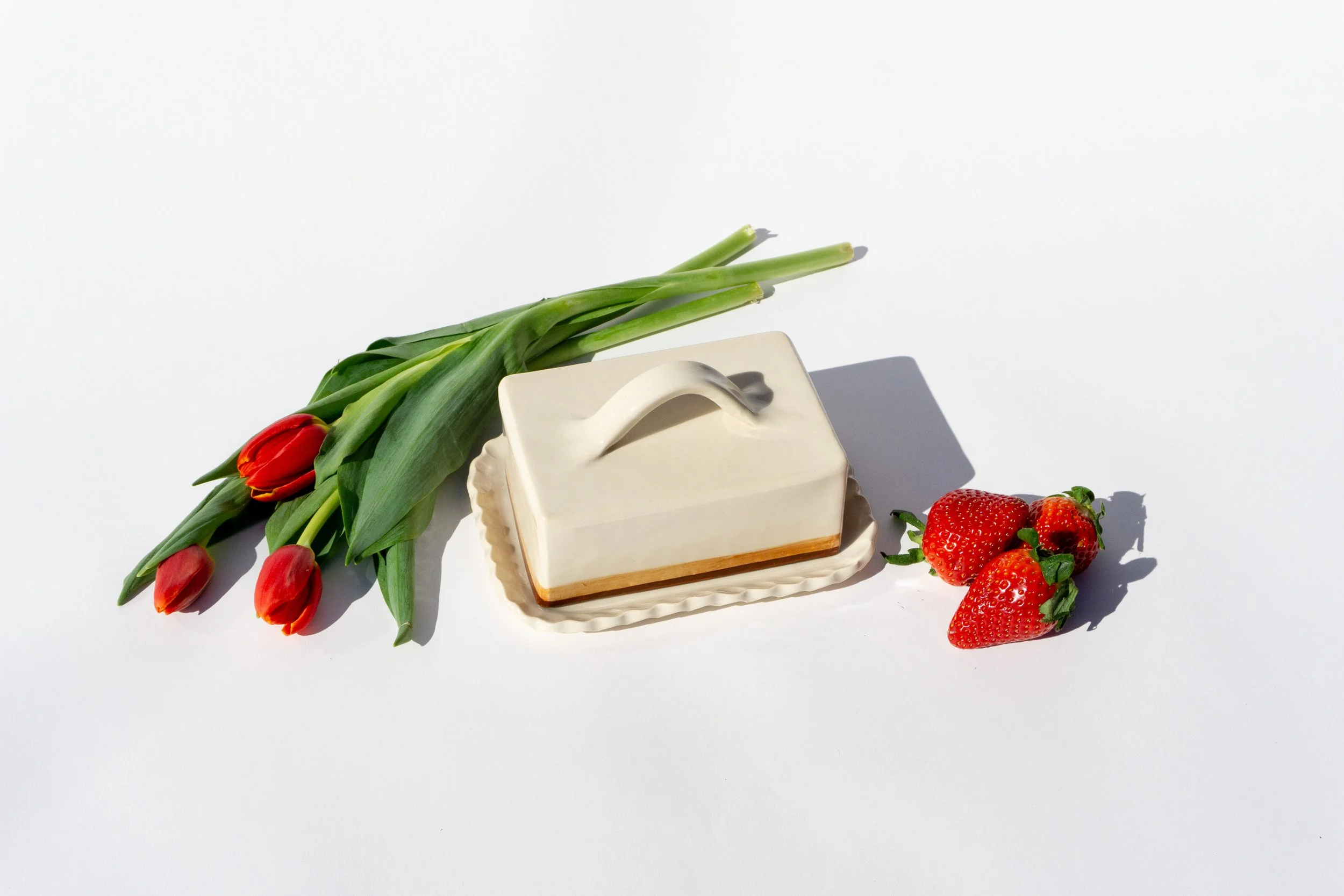 White Butter with Brown Accents