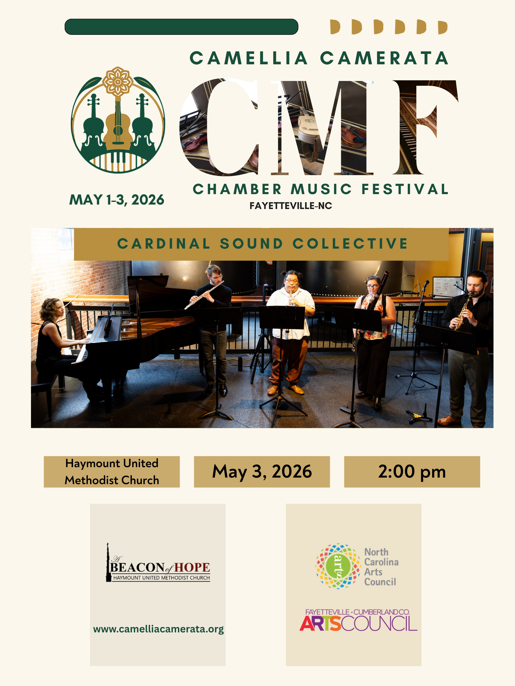 Camellia Camerata Chamber Music Festival-Cardinal Sound Collective