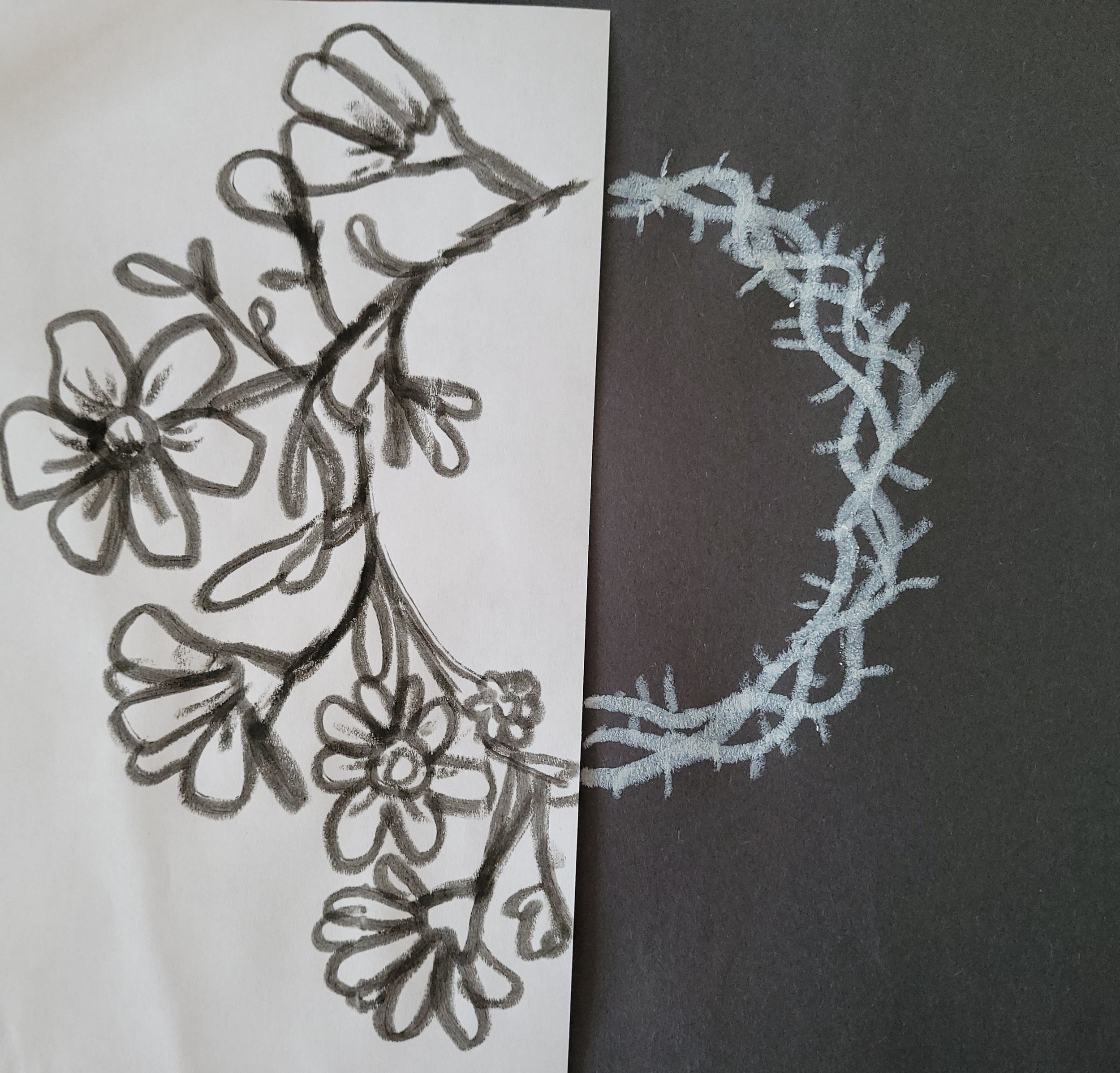 “Dwelling in Dissonance: Complicity and Innocence”   Artwork by Maggie Girard (03/22/26)