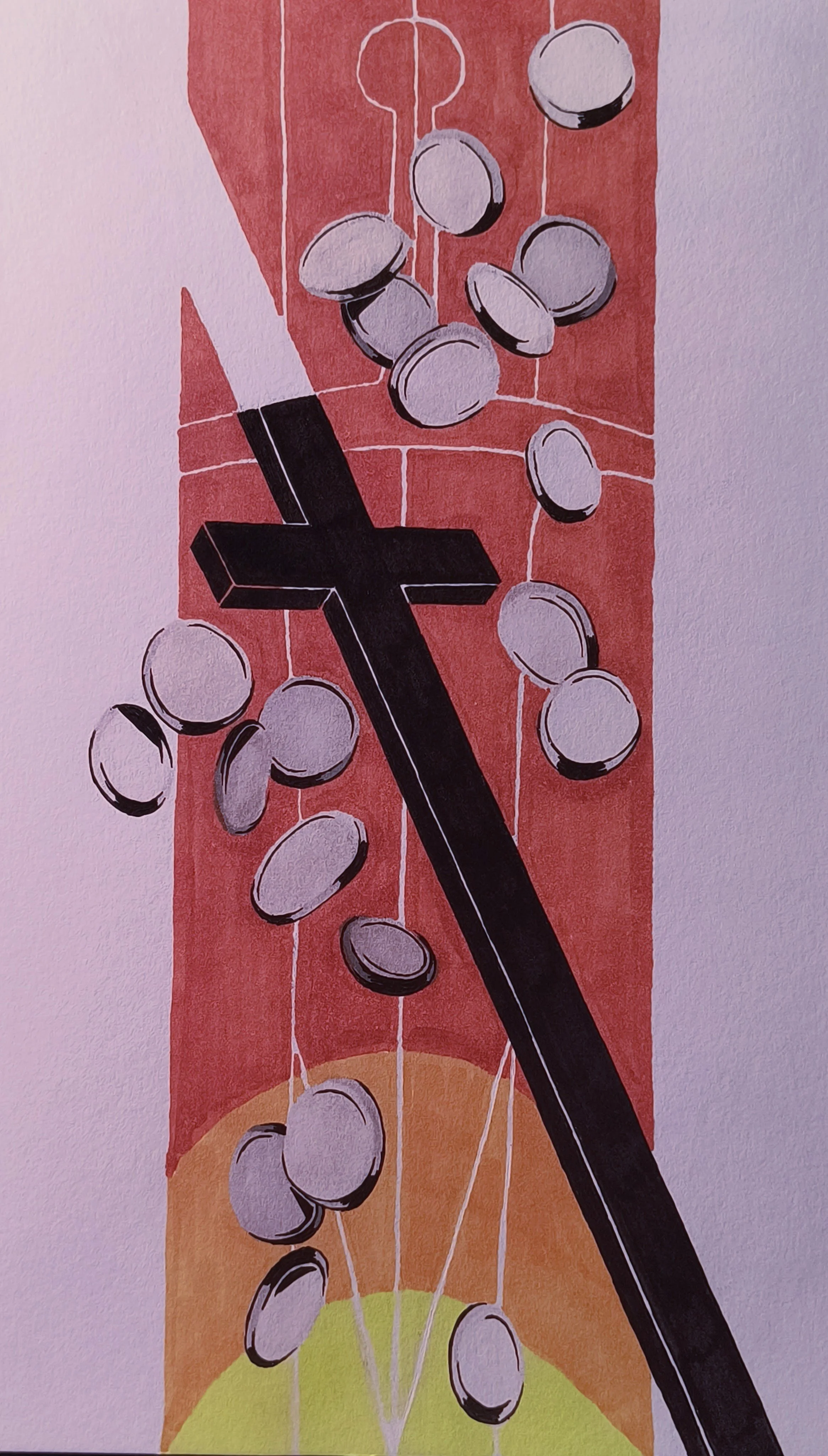 “Beyond Good and Evil” – Judas - Be kind to Judas. Artwork by Cara Yoder (11/16/25)