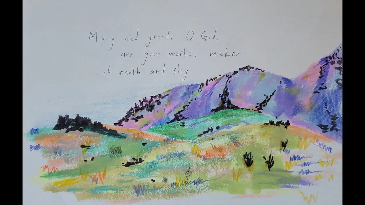 Bibles Songbook - A Day to Give Thanks
 Artwork by Maggie, Ian, and Cecily Girard (6/29/25)