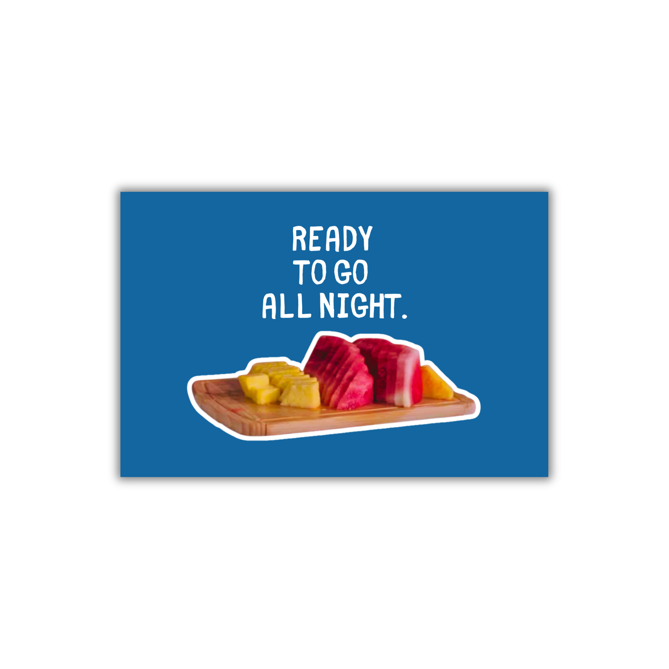Dodger Postcard - Ready to go all night.