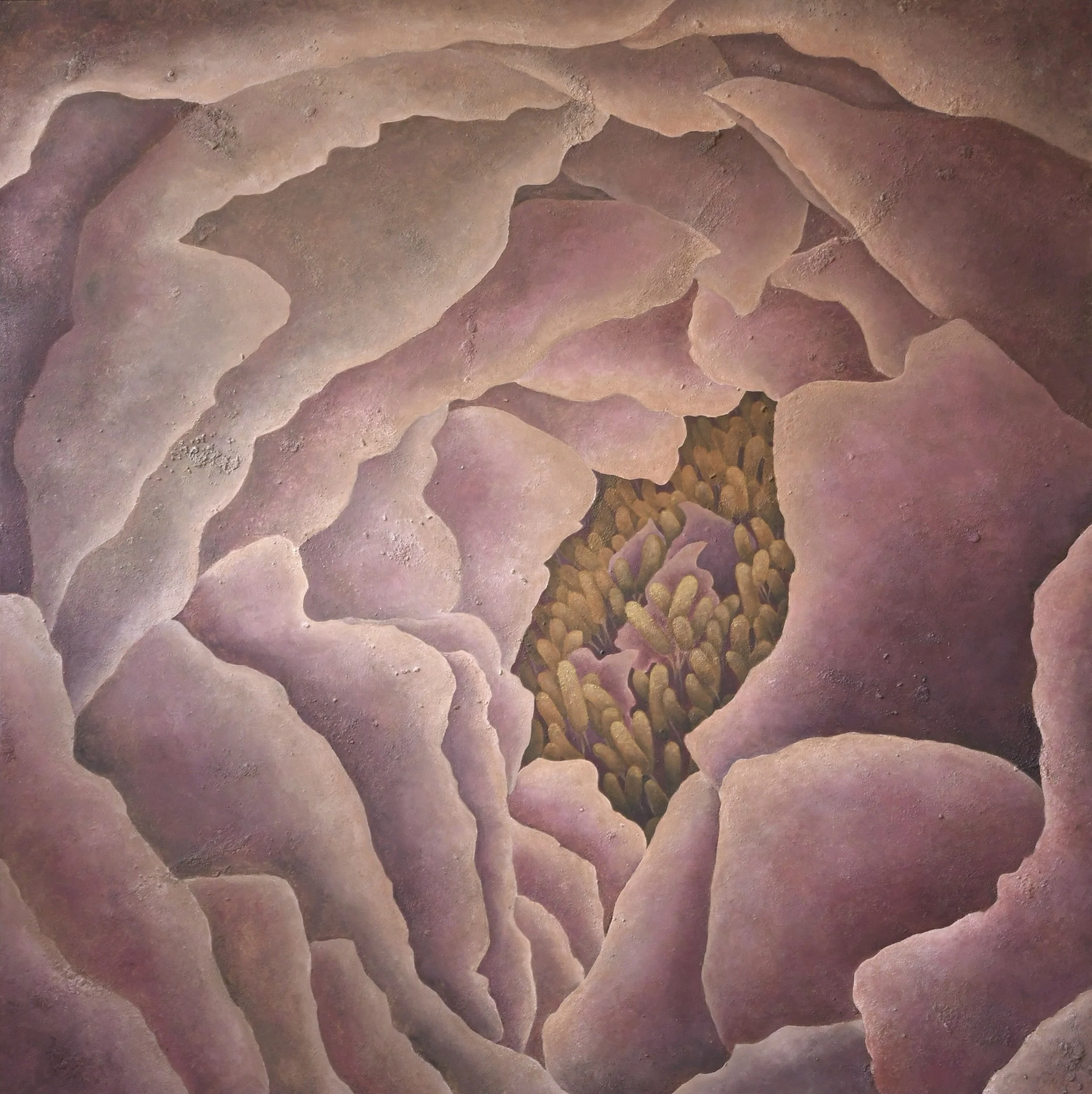 "Secret of Life" Acrylic on Canvas 48×48 inches 2021