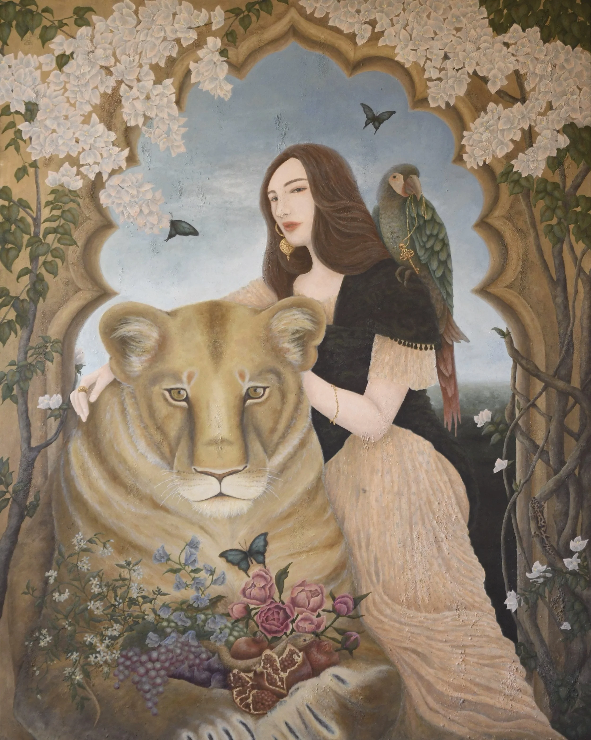 "Domus Animae" Acrylic on Canvas 48×60 inches 2022