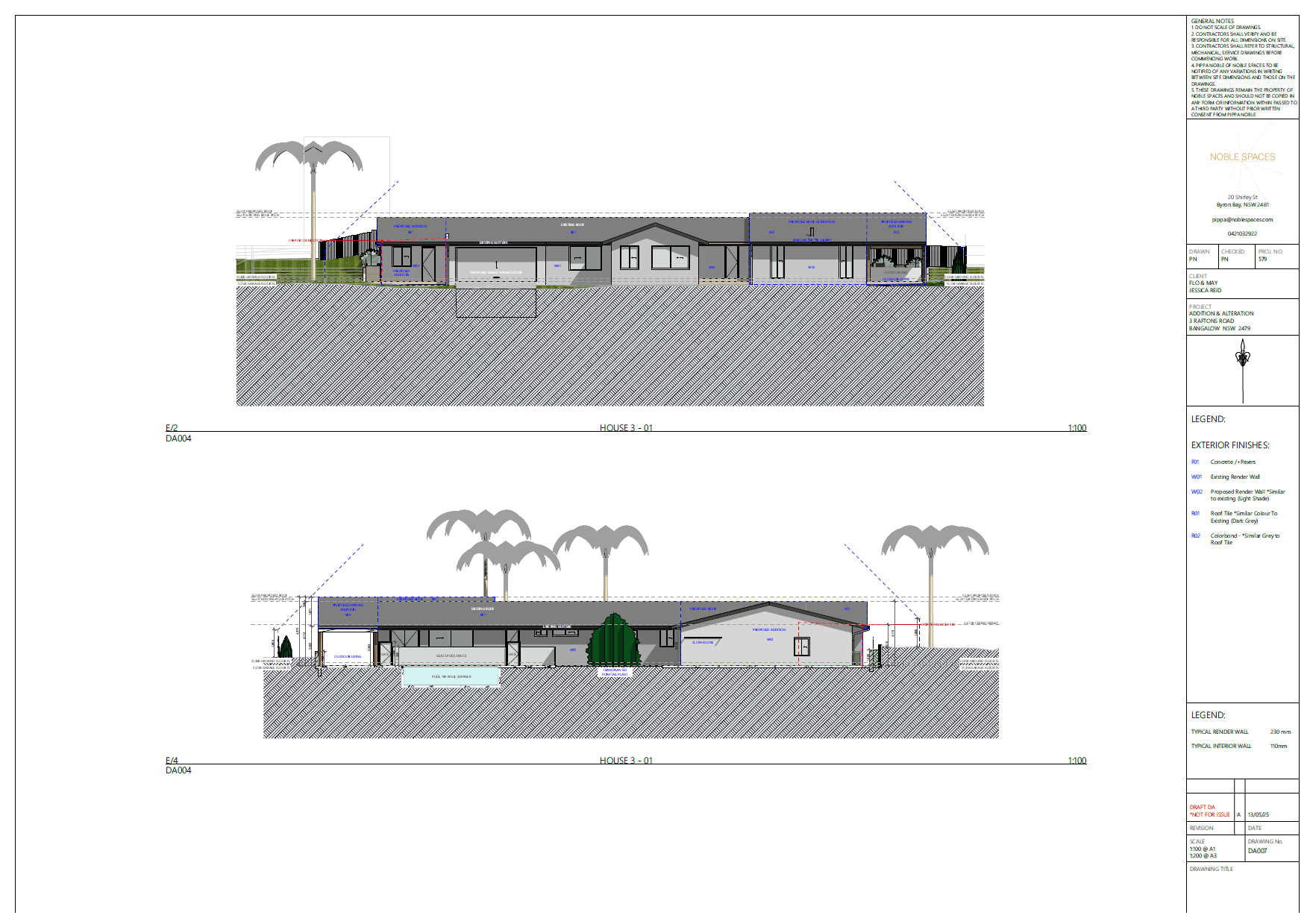 250513_RAFTONS ROAD BANGALOW_NOBLE SPACES_EAST WEST ELEVATION_DRAFT_NOT FOR ISSUE.png