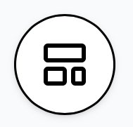 Icon of a calculator inside a circle