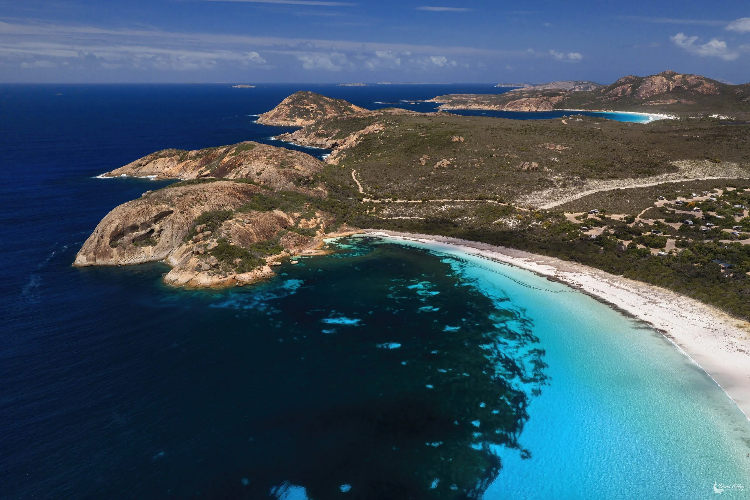 Aerial shot of Lucky Bay, Cape Le Grand National Park. (LB07)