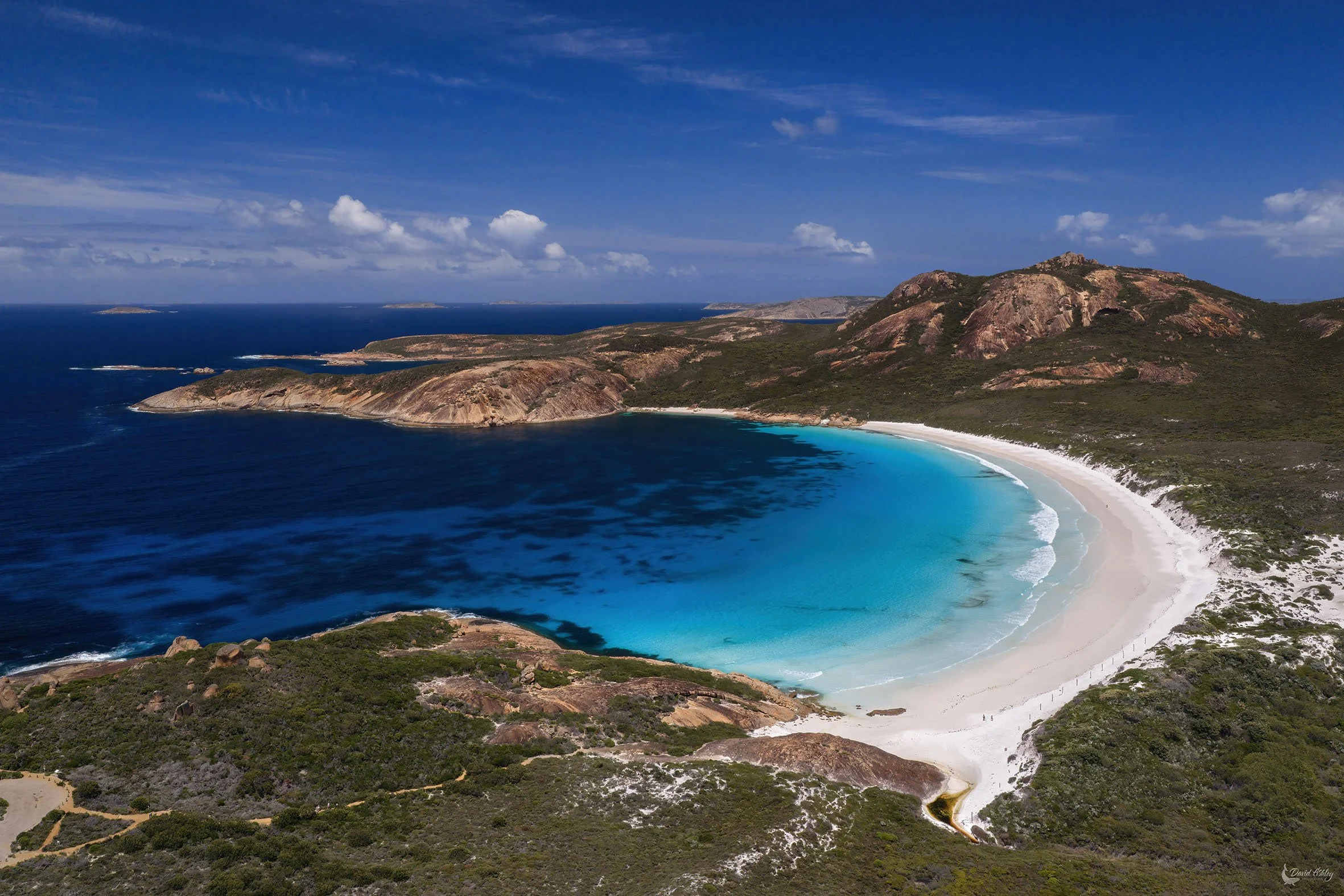 Aerial image of the ever so beautiful Thistle Cove, Cape Le Grand National Park. (TC04)
