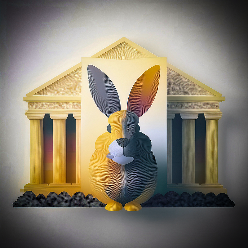A symbolic picture of the Bunny Museum located in Altadena California