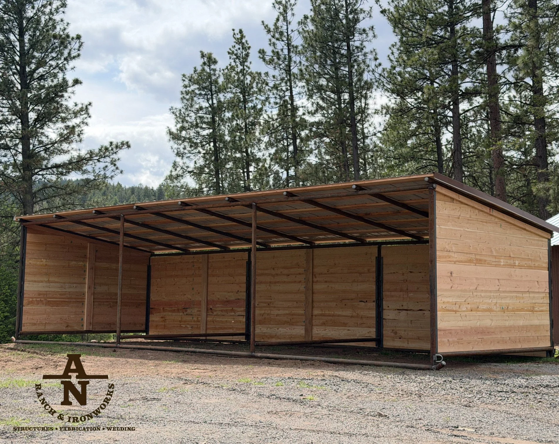 12x36 Loafing Shed - Custom Width