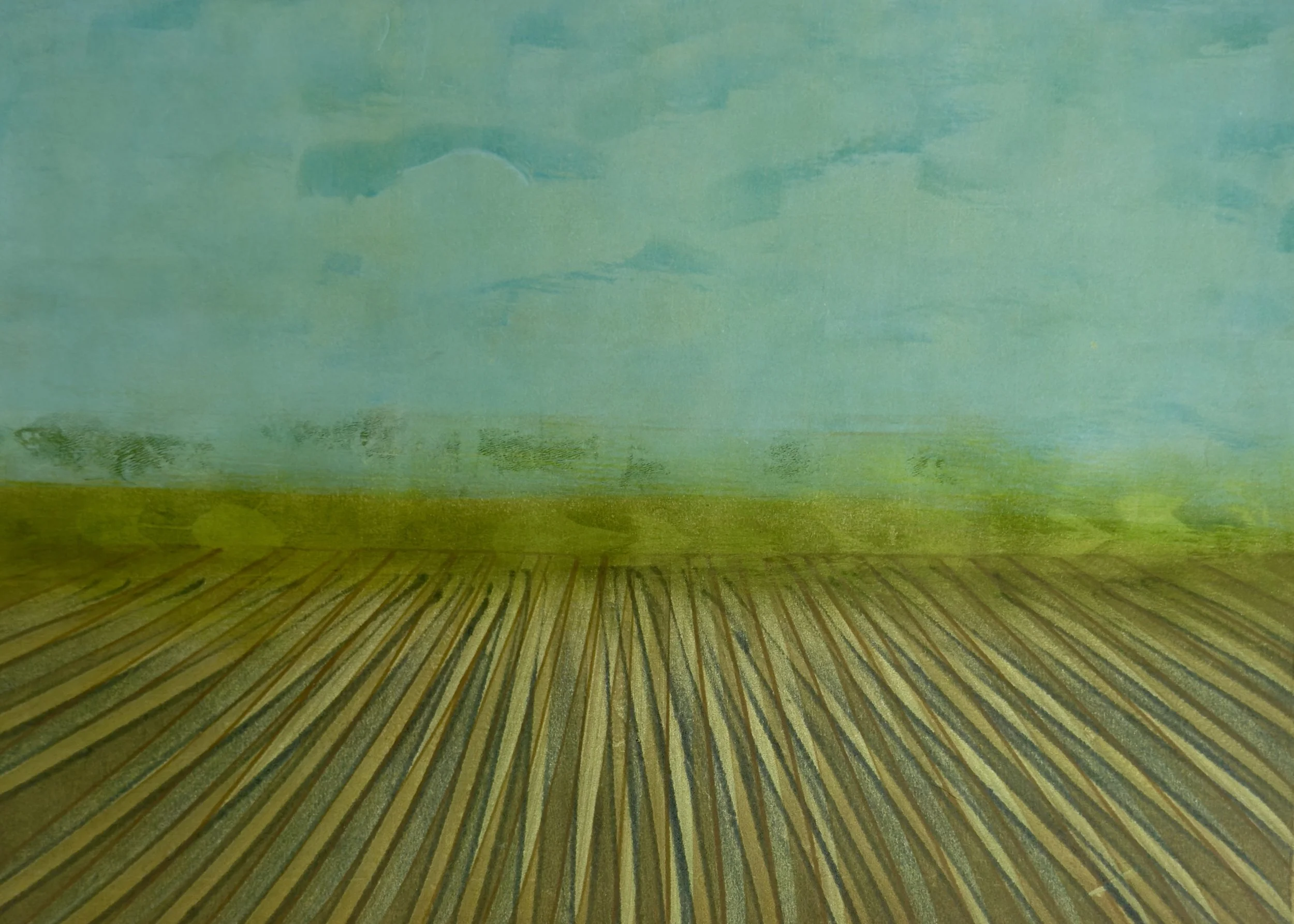 VINTAGE DREAMS NO. 1, acrylic on paper,  14 x 11 in, 2025