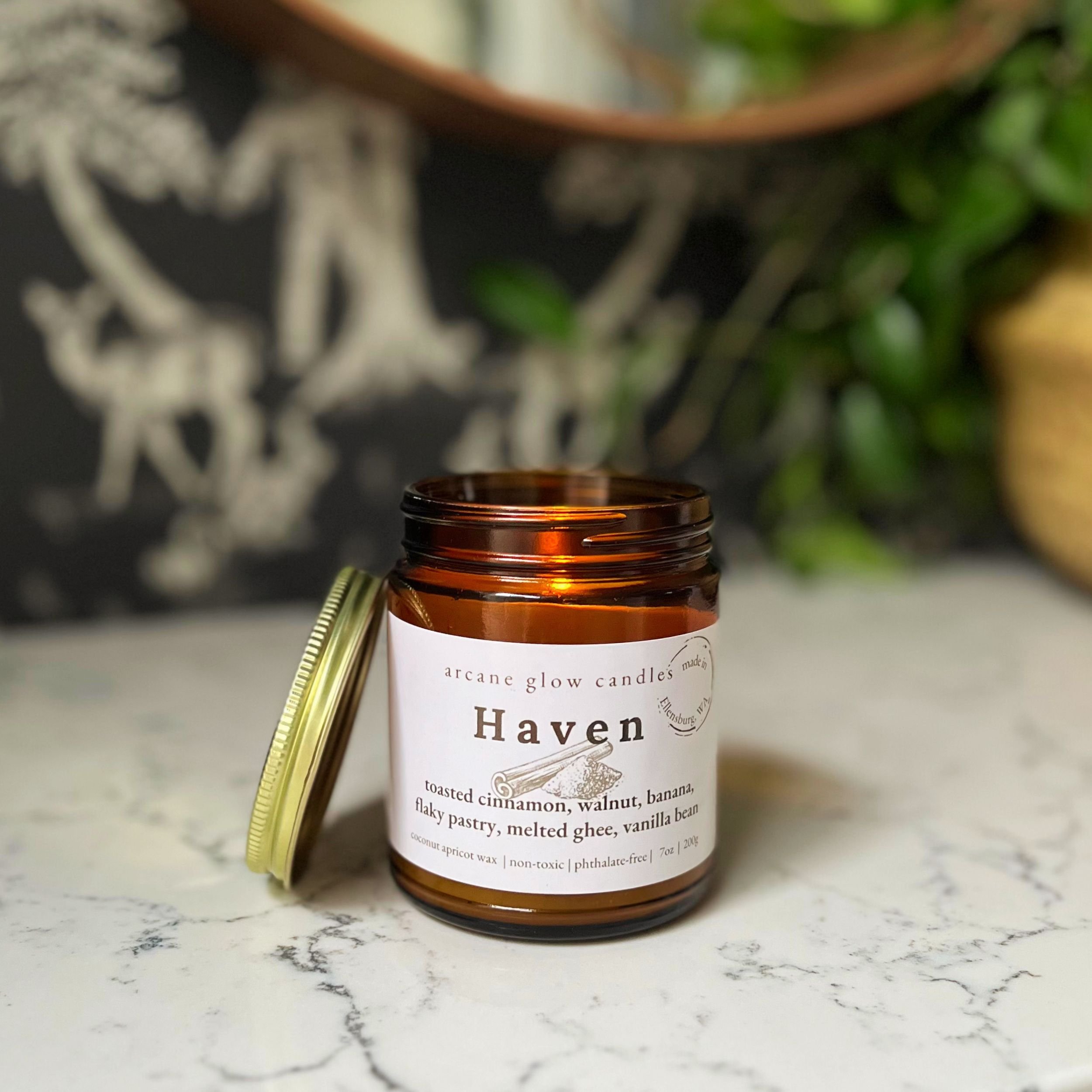 Haven (Cinnamon + Walnut) - 7oz Candle