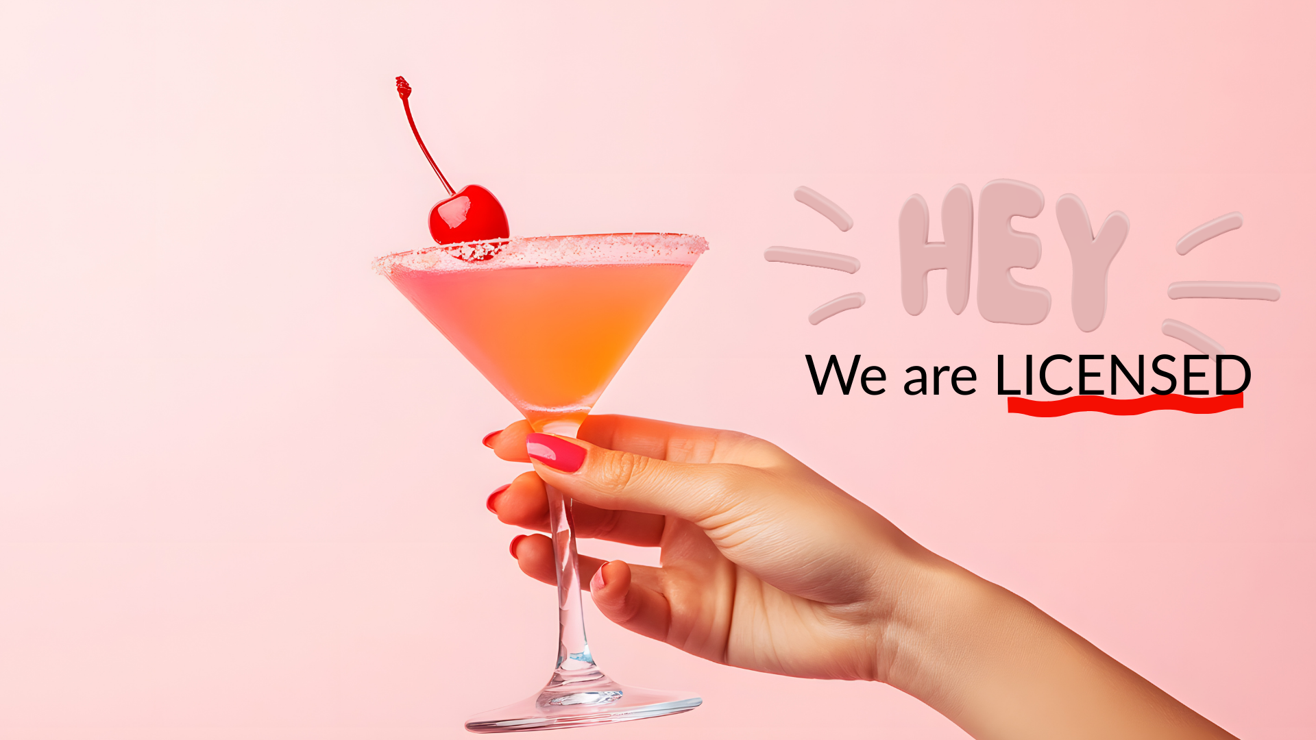 Drinking whilst getting nails done