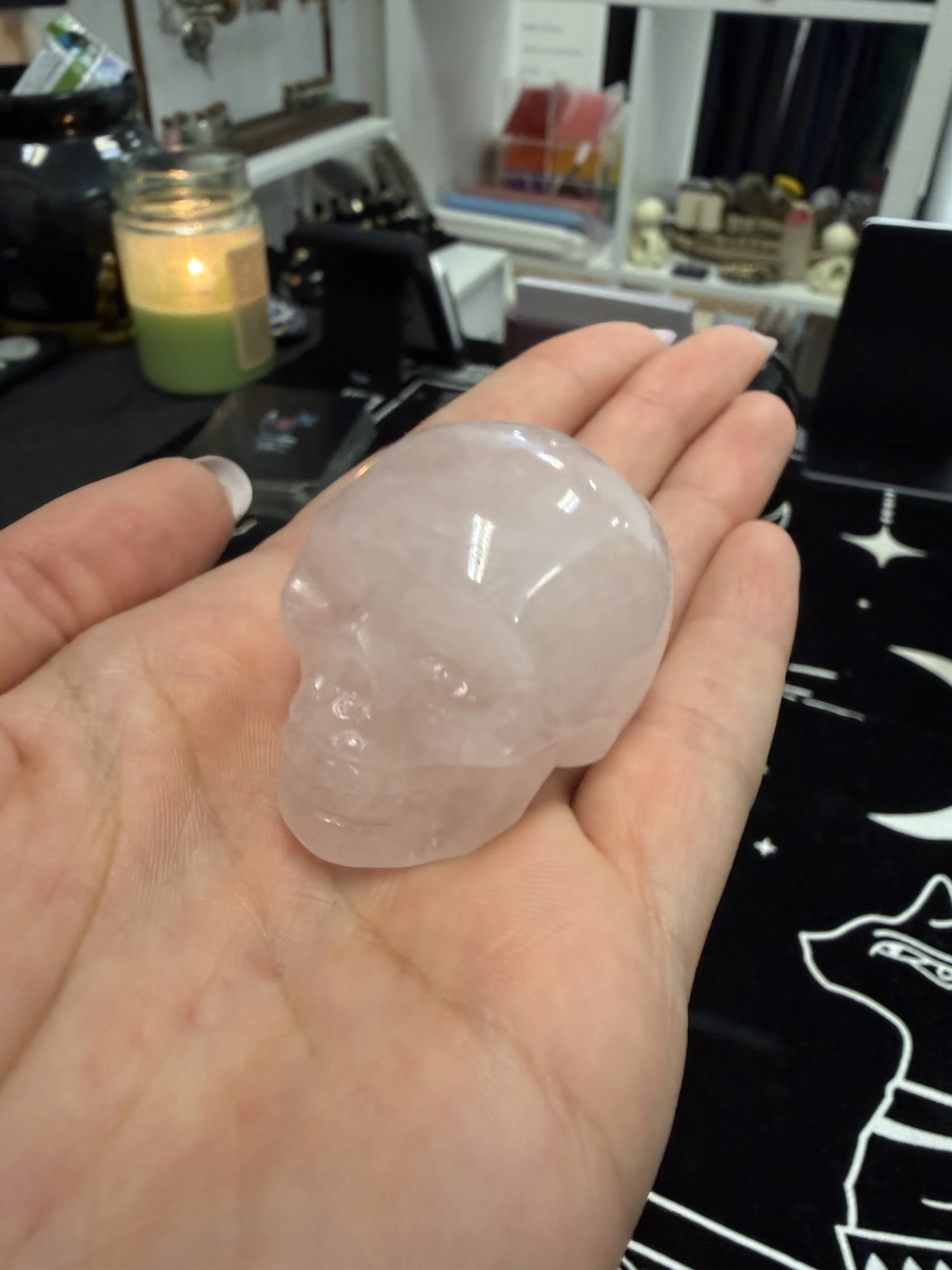 Rose Quartz Skull Crystal