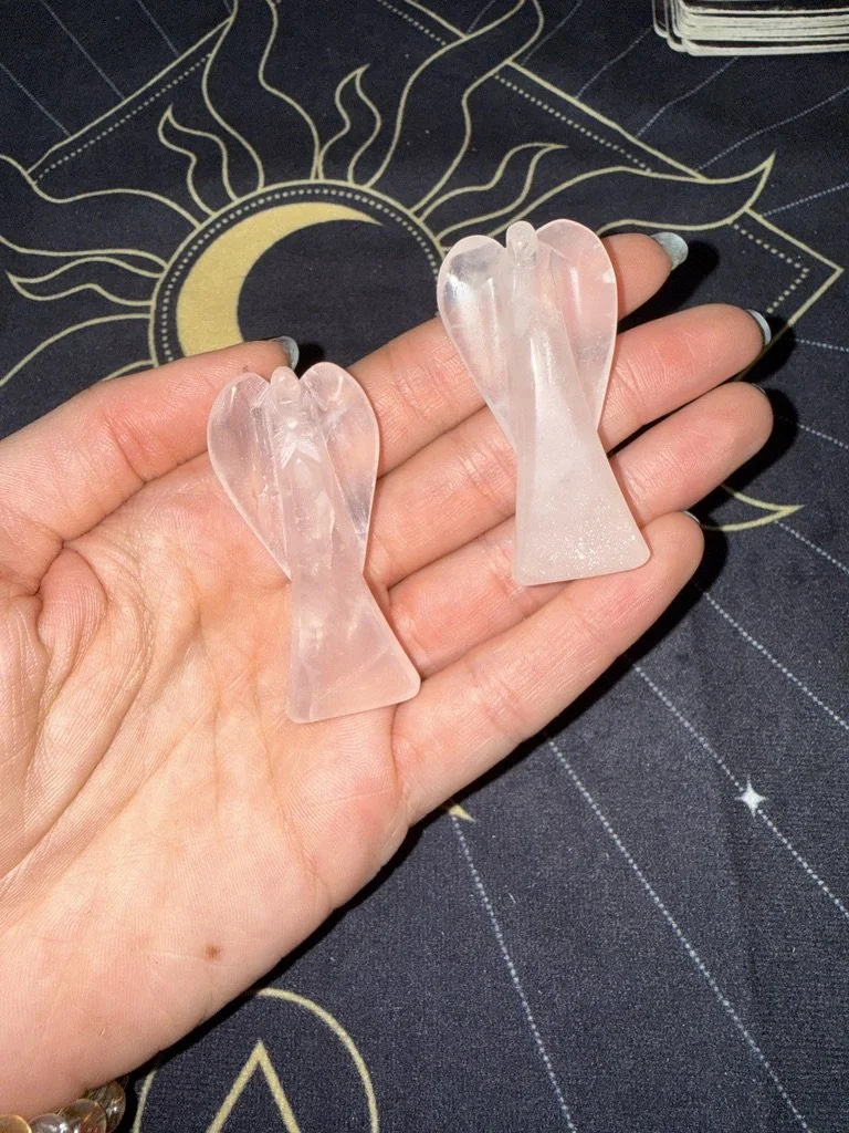 Rose Quartz Angel Figures