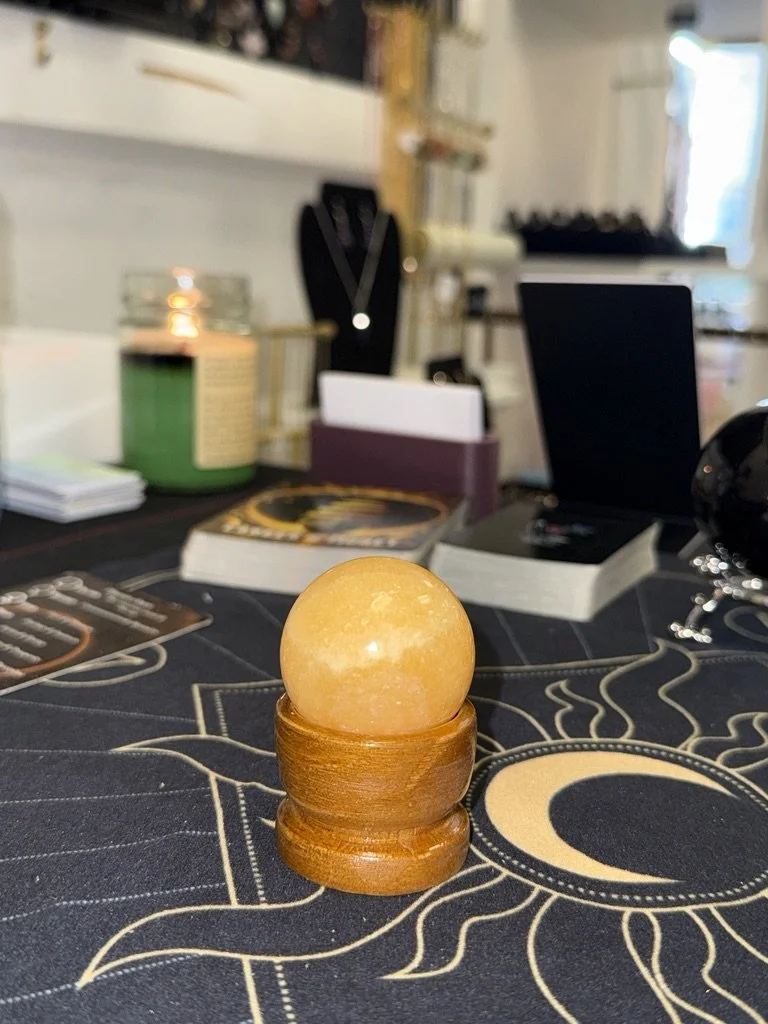 Orange Calcite Crystal Ball – 40mm