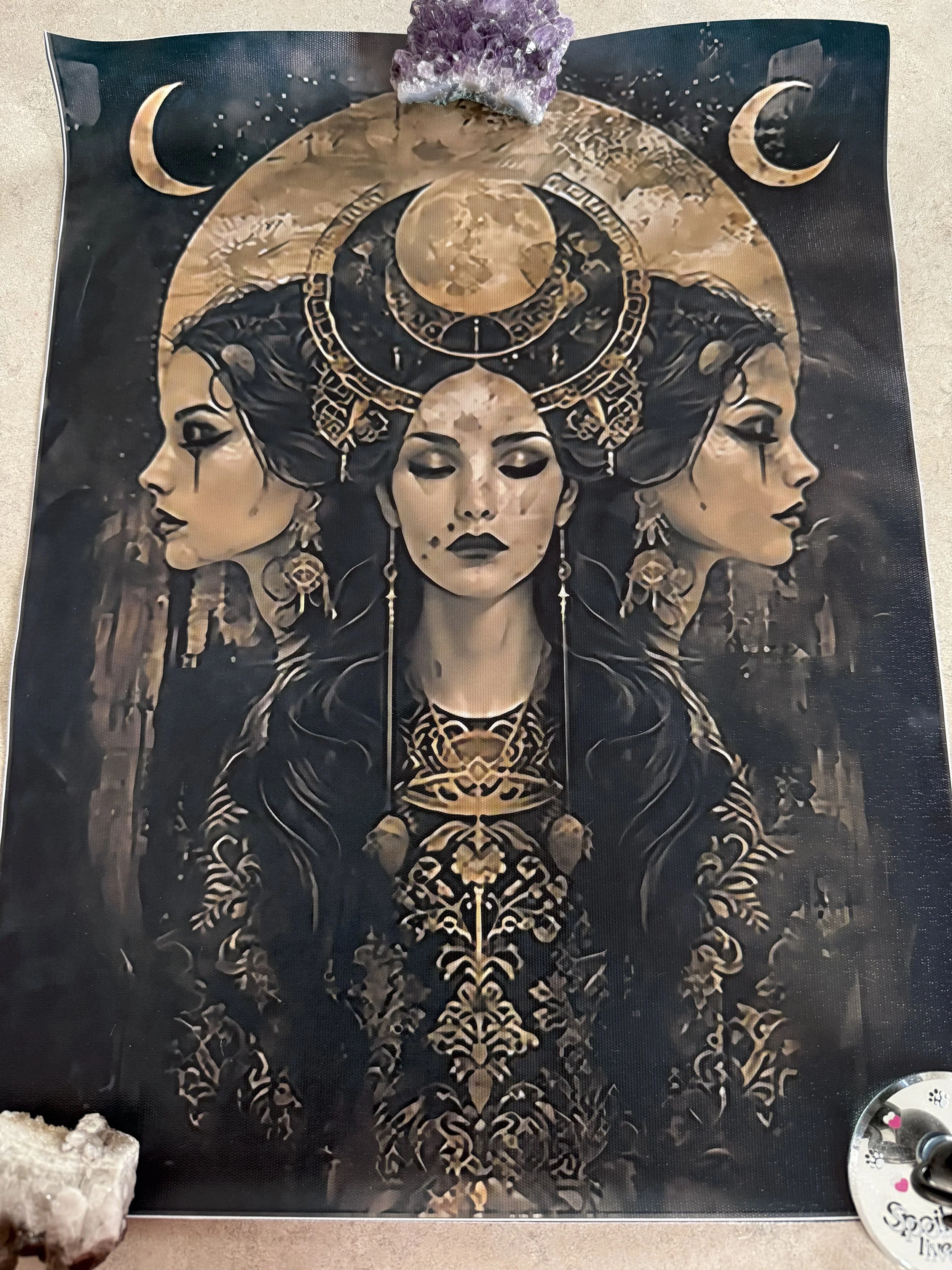 Hecate Triple Moon Goddess #3 (frameless)