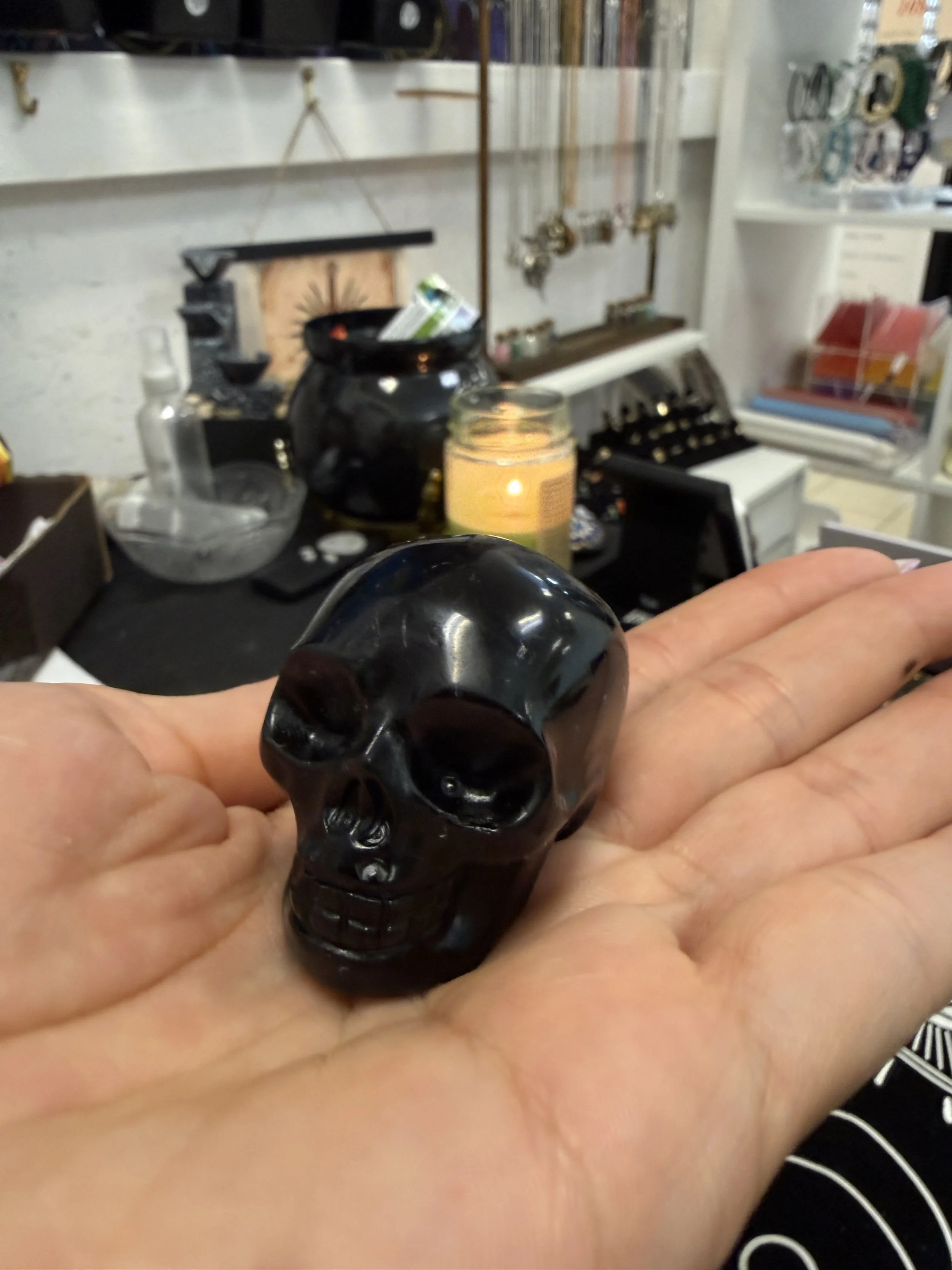 Obsidian Skull Crystal