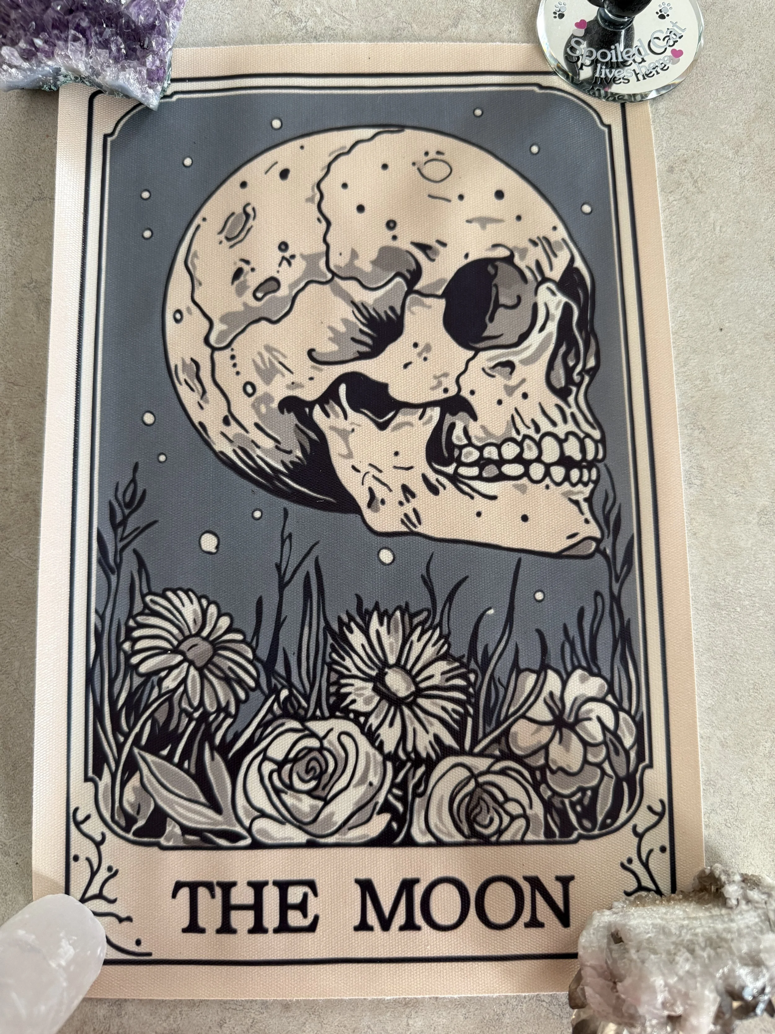 Tarot Moon Card Poster – Mystical Lunar Wall Art 20x30cm (frameless)