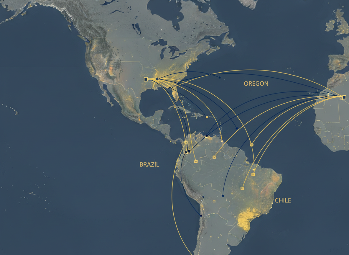 Expanding Connections: CIS Network Reach in Brazil, Chile, Oregon, and the US