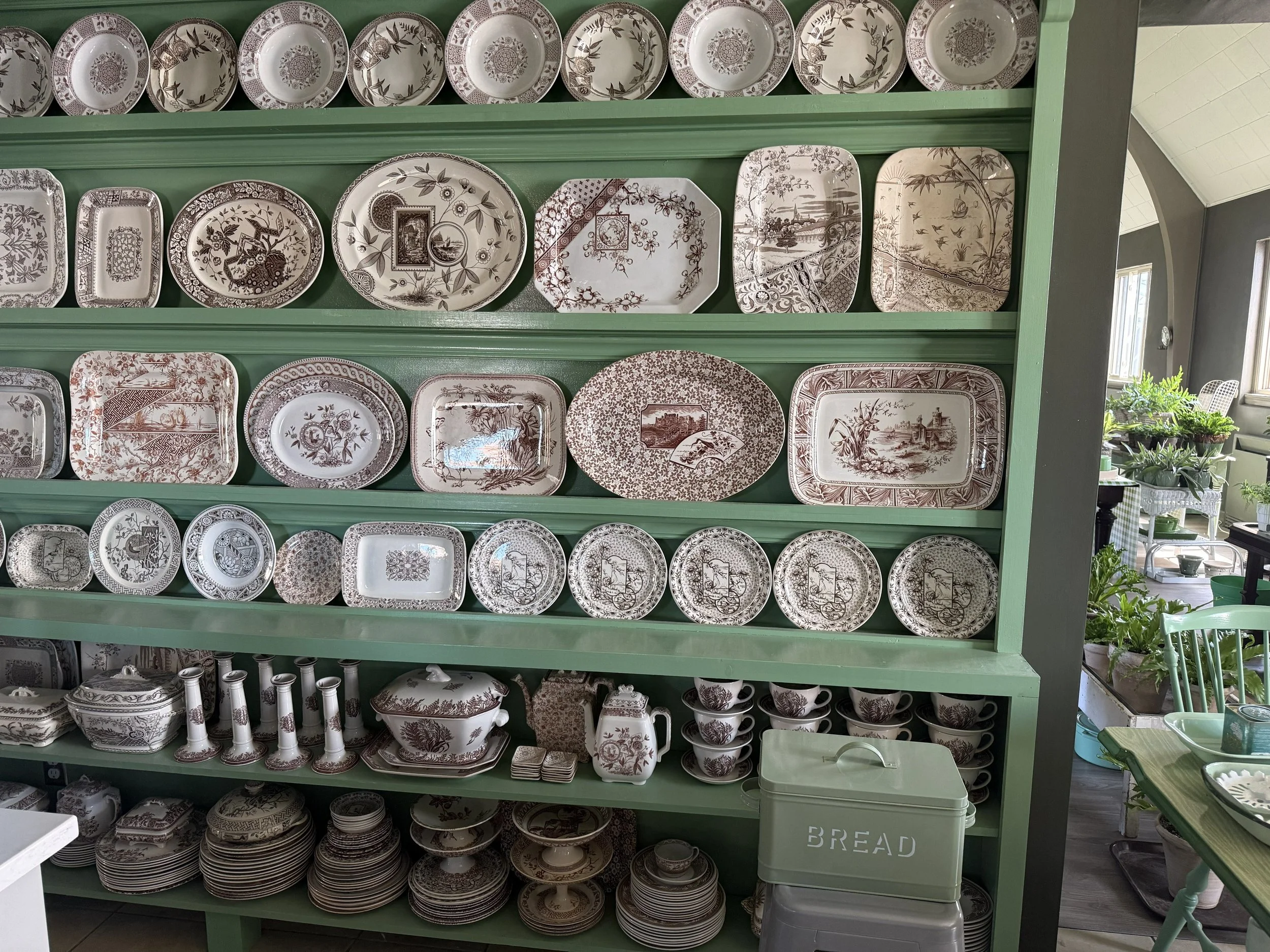 A beautiful display wall showcasing this collection of dishes