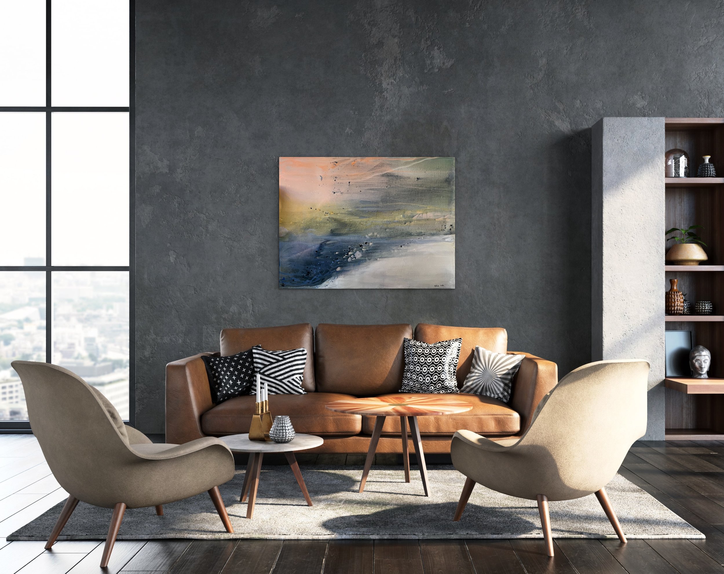 Sunrise by the ocean