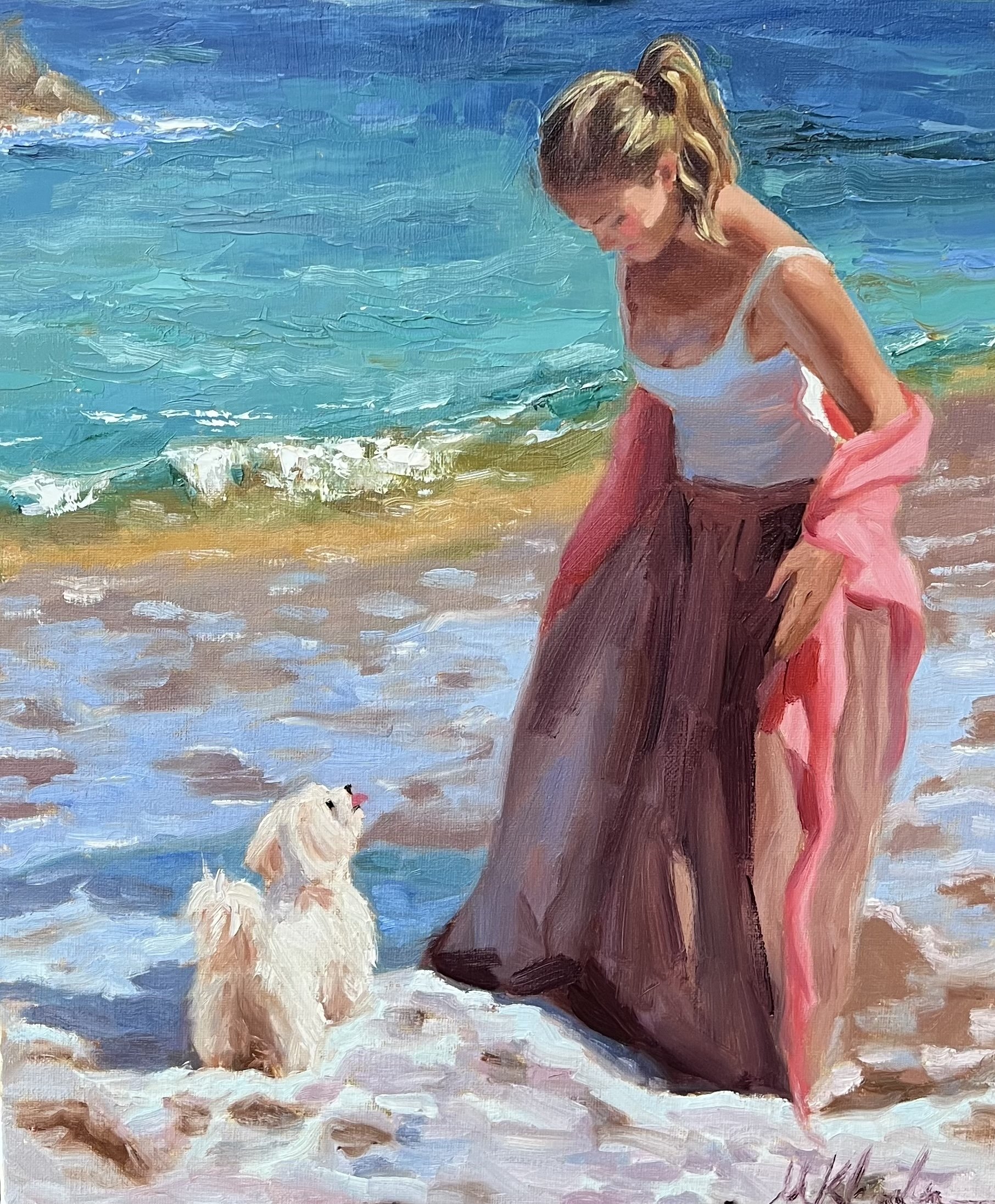 TOSSA DE MAR, 16 BY 18 IN, OIL ON CANVAS,2026