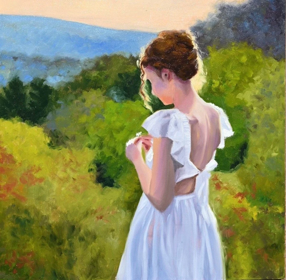 16. SOUTH OF FRANCE, 20x20 IN, OIL ON CANVAS