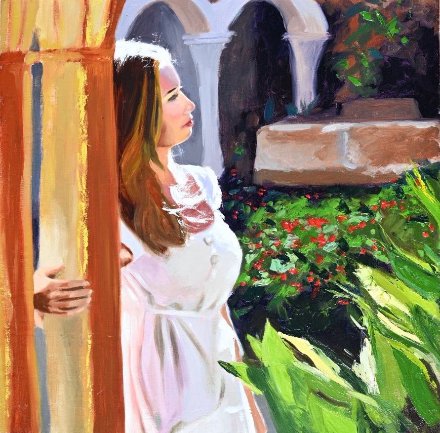 15. SPAIN, 20x20 IN, OIL ON CANCAS