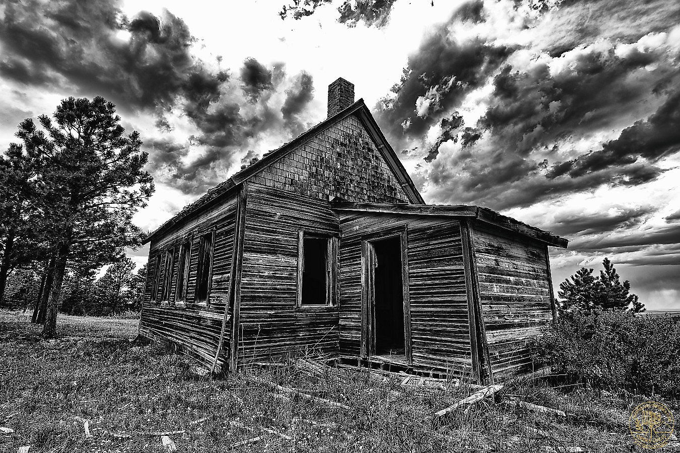 Abandoned School, Esterbrook WY— Gallery Edition