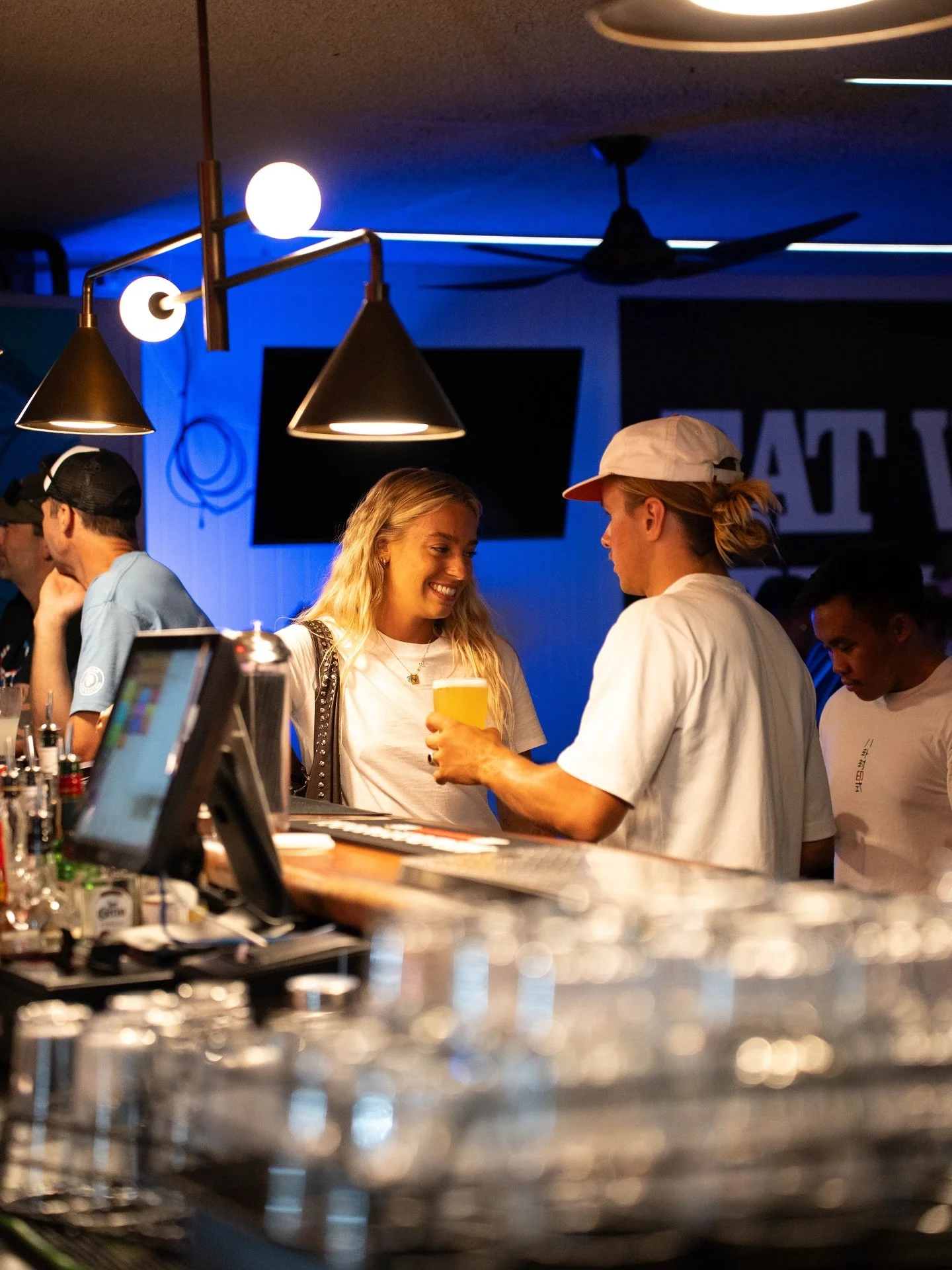 That moment when your drink arrives and your whole personality improves.