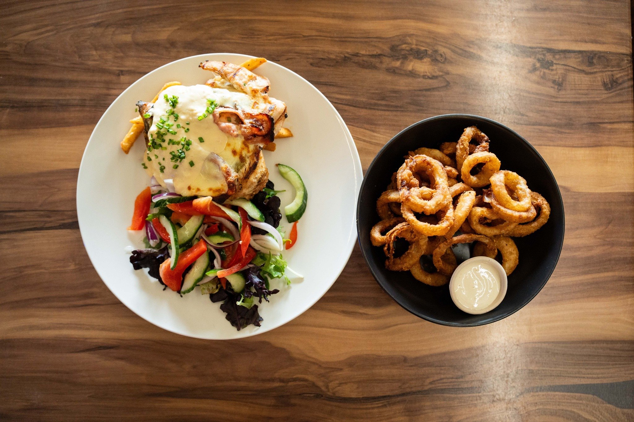 The onion rings are to die for! Come and give them a try!