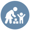 Childcare and family support household staffing services icon