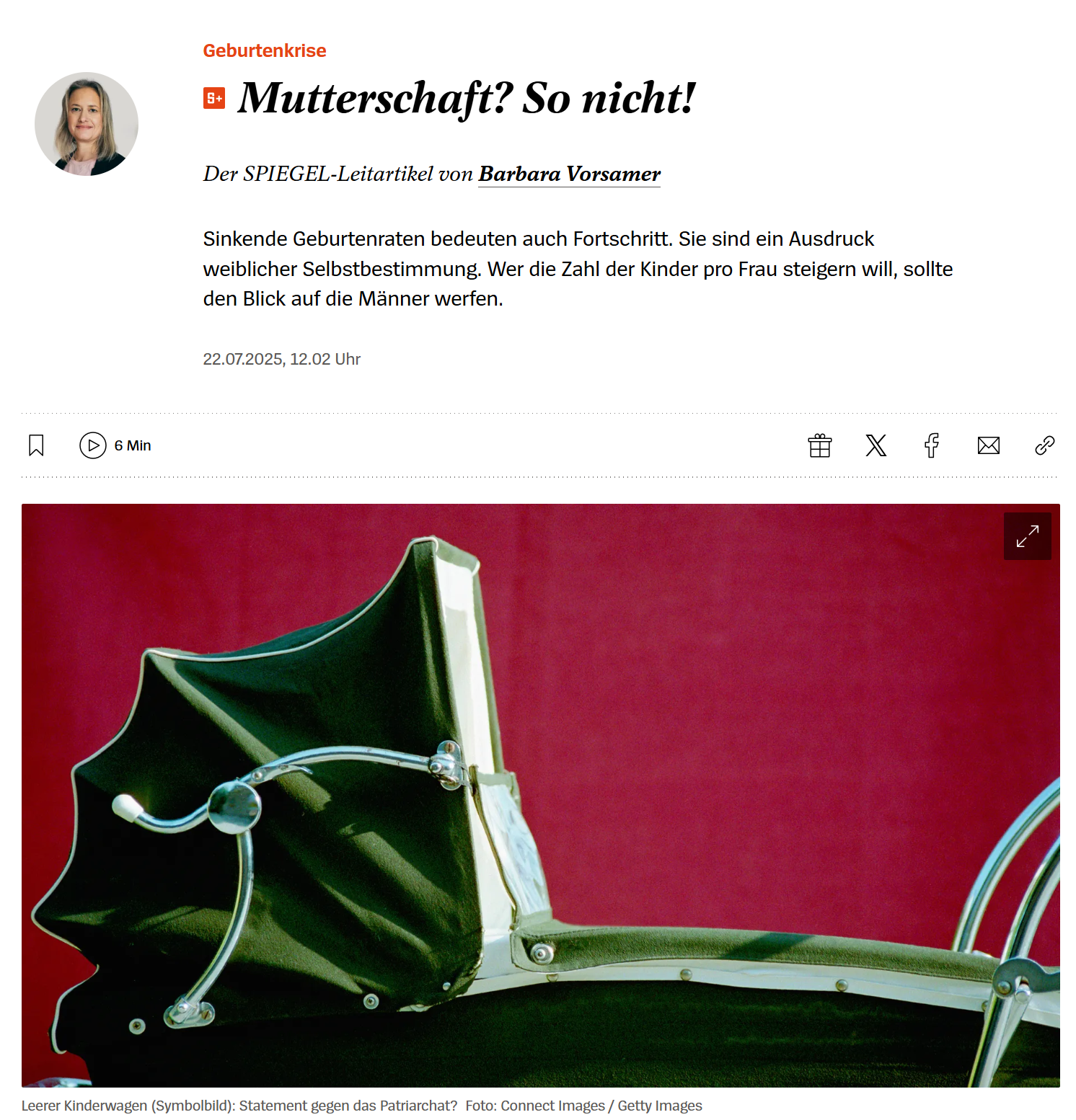 Spiegel Leitartikel Geburtenrate