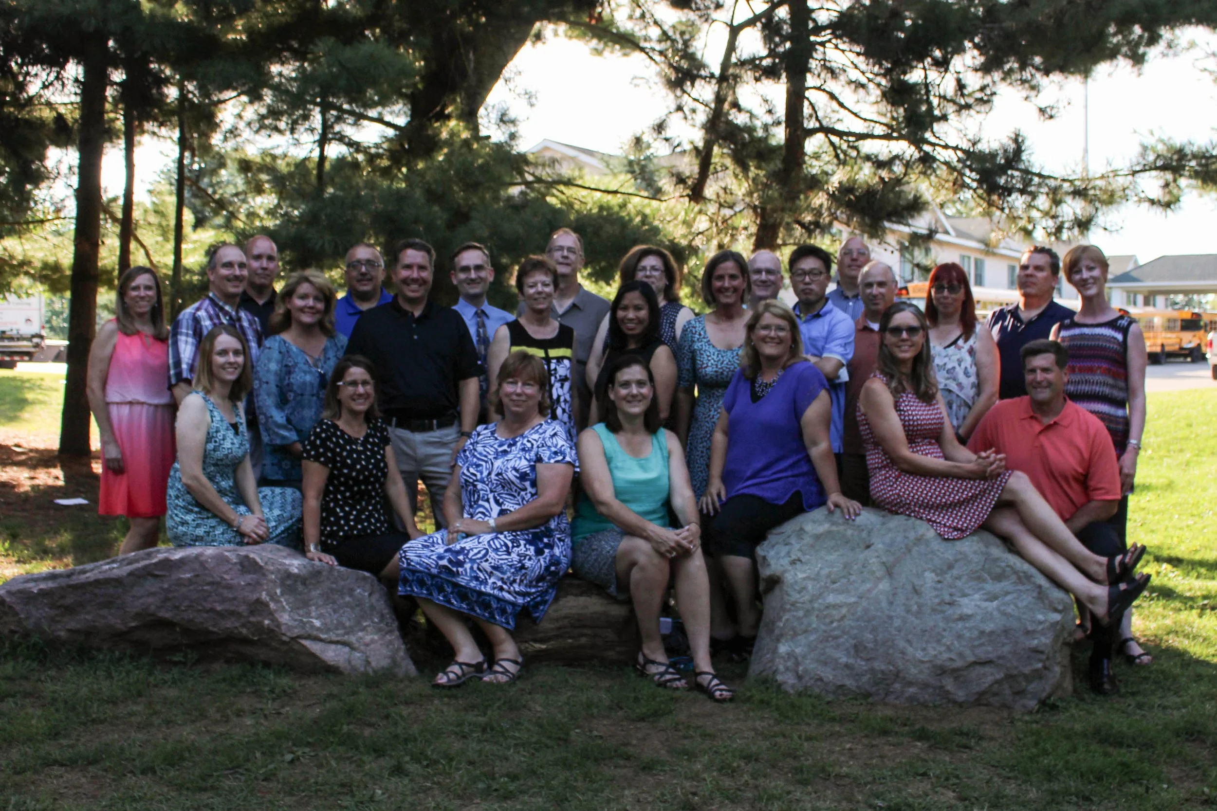 Troy Band chaperones at Band camp