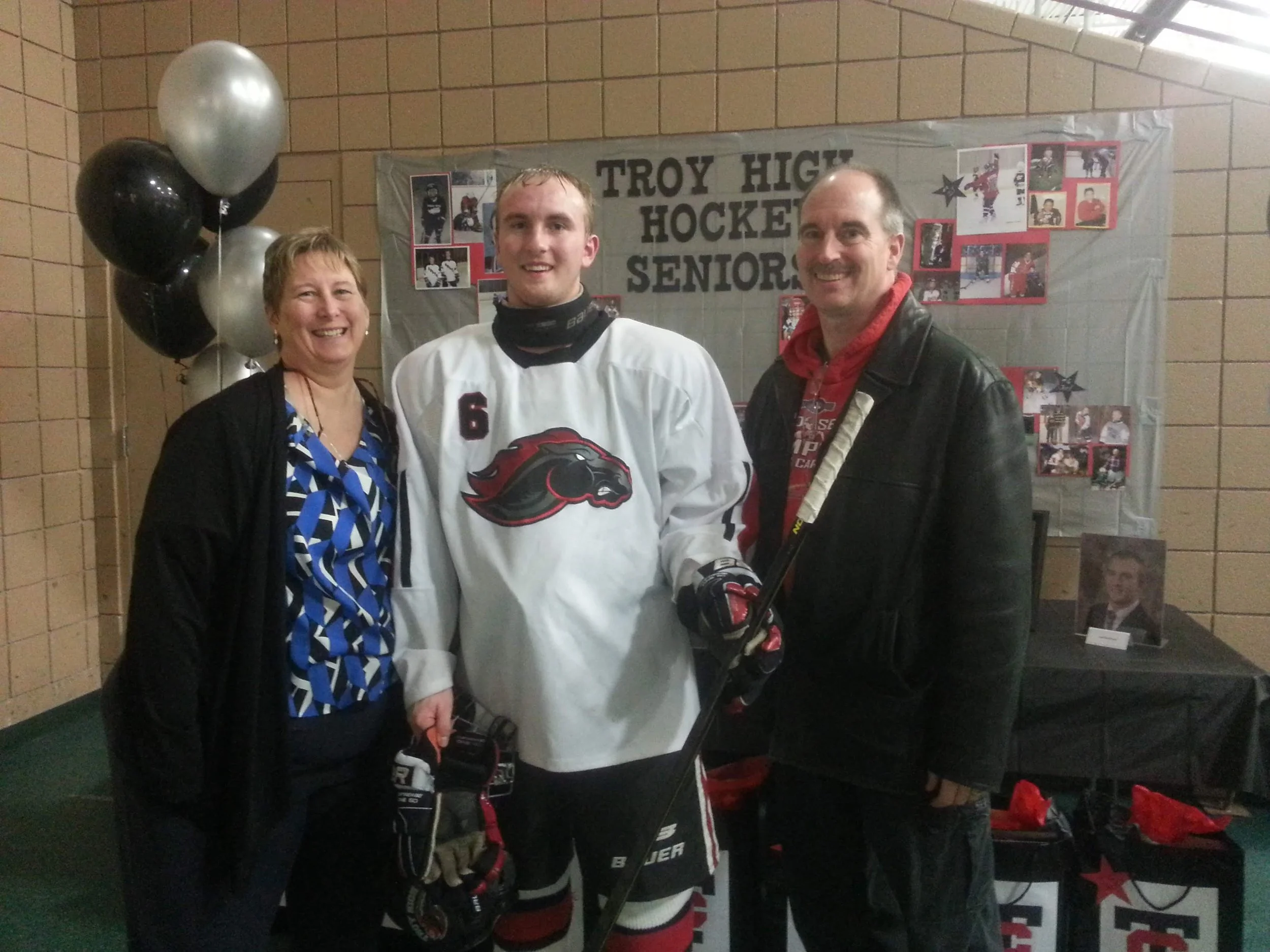 Senior night for Troy High hockey