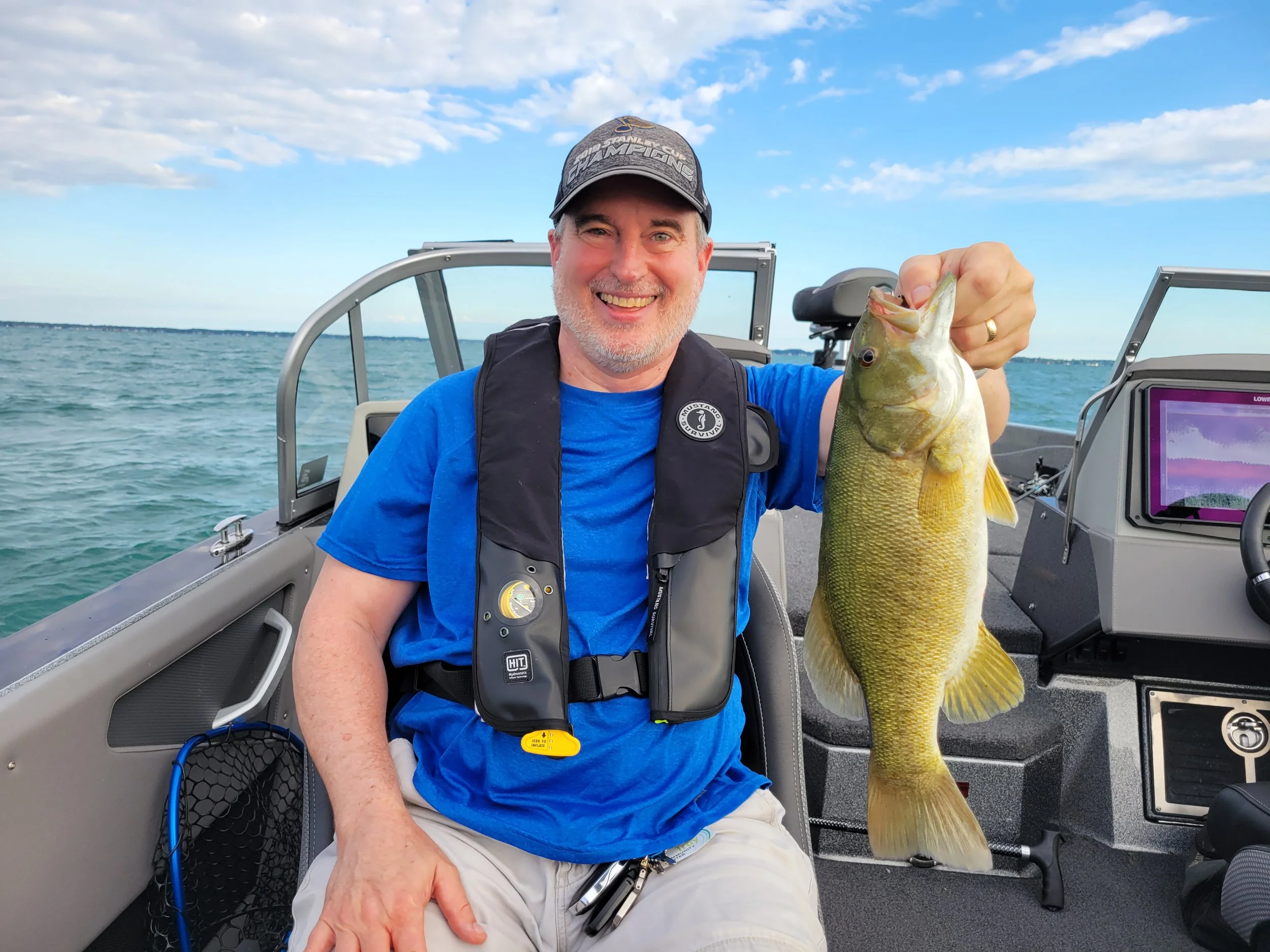 Rock Bass caught on Lake St. Clair