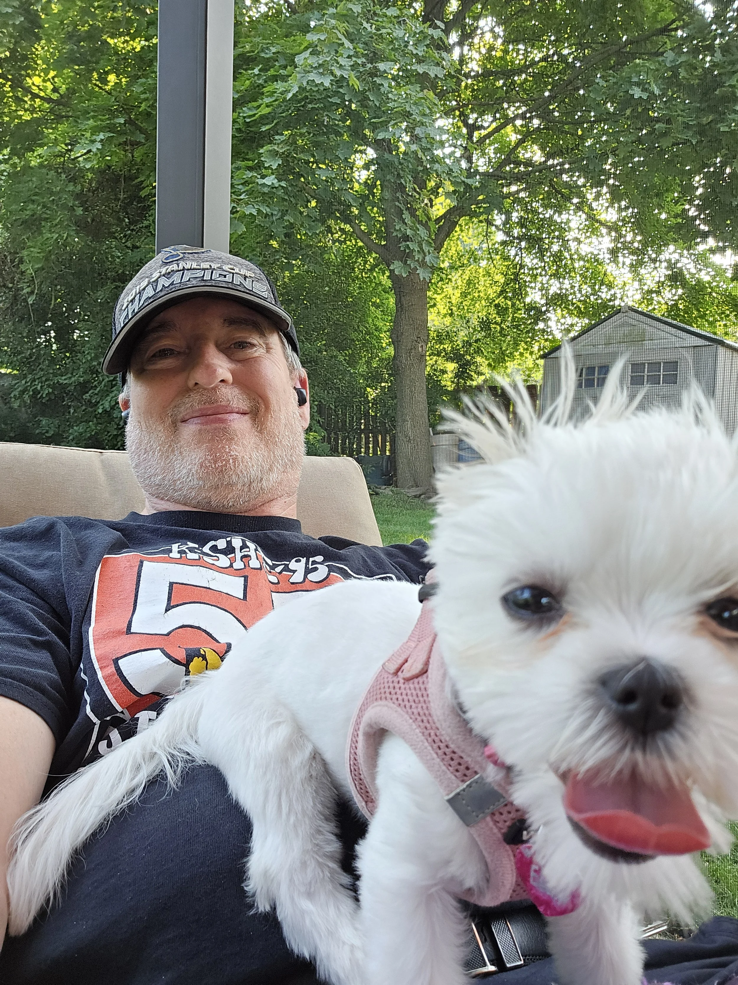 Ken and Ellie in the gazebo