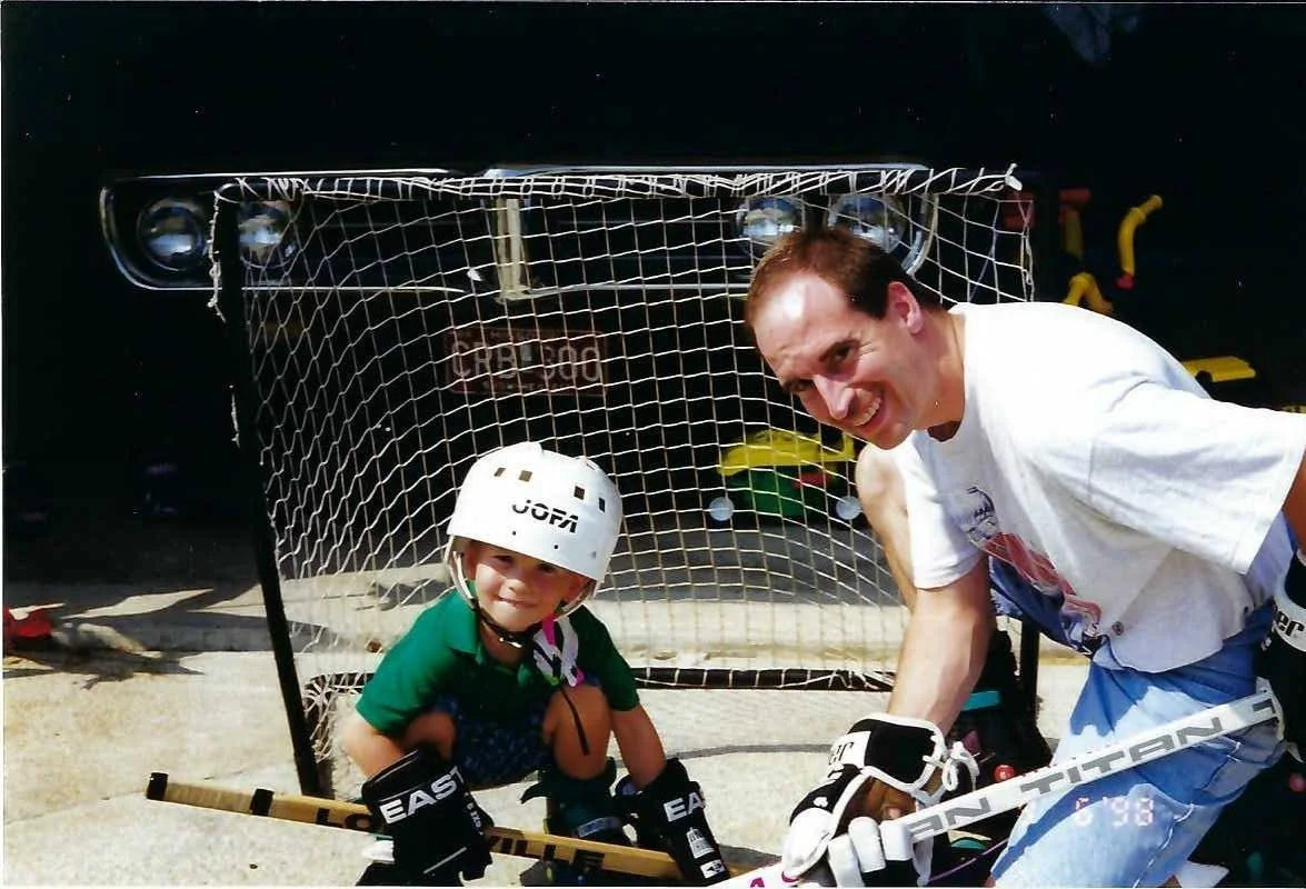 Hockey on the driveway in Raintree sub