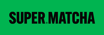 Super Matcha logo on a green background