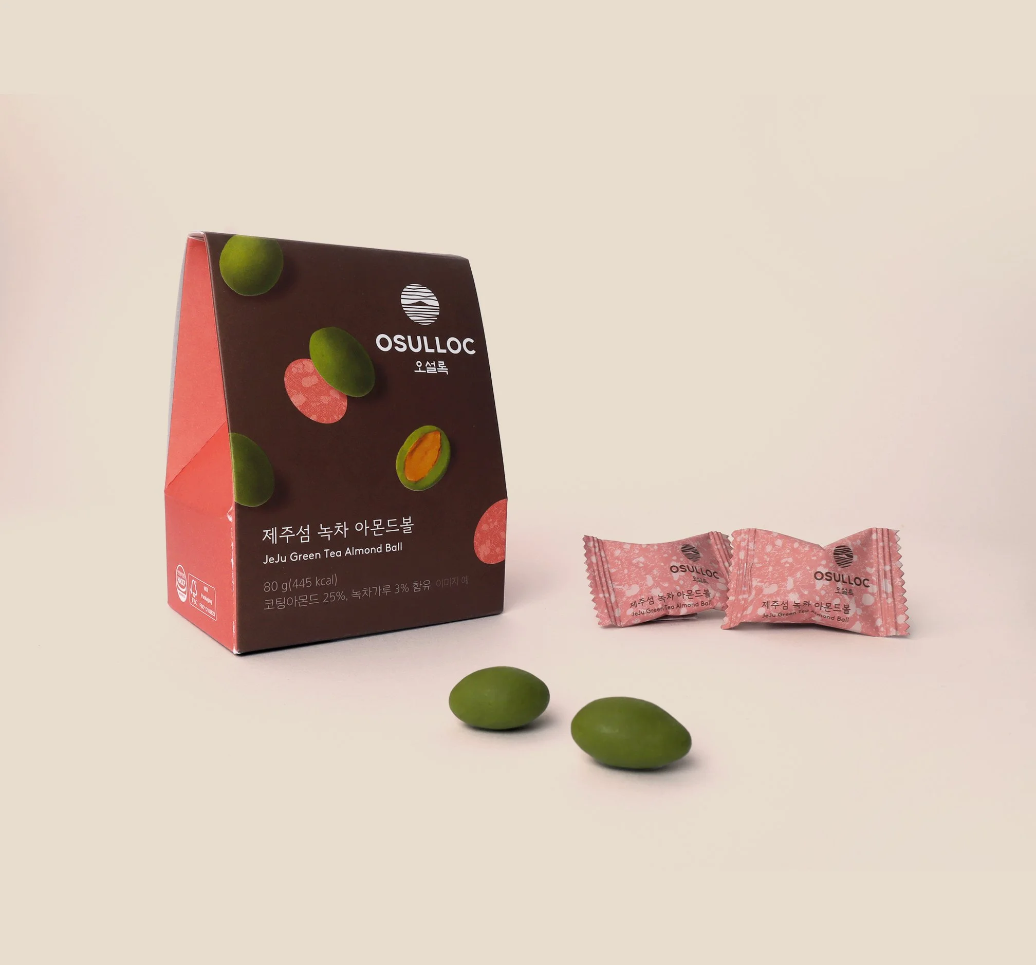 오설록 제주섬 녹차 아몬드볼