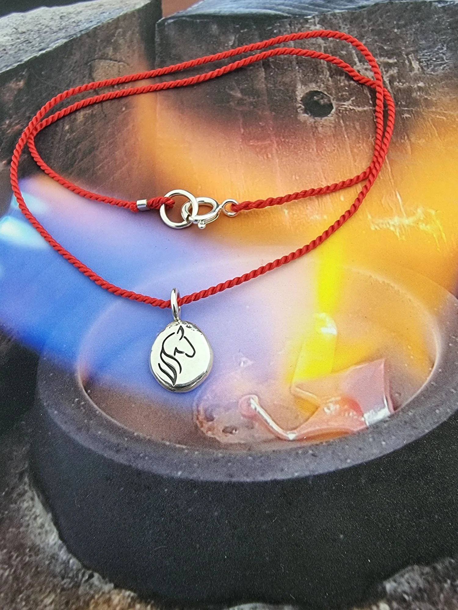 A NEW LIFE – Year of the Fire Horse silk necklace