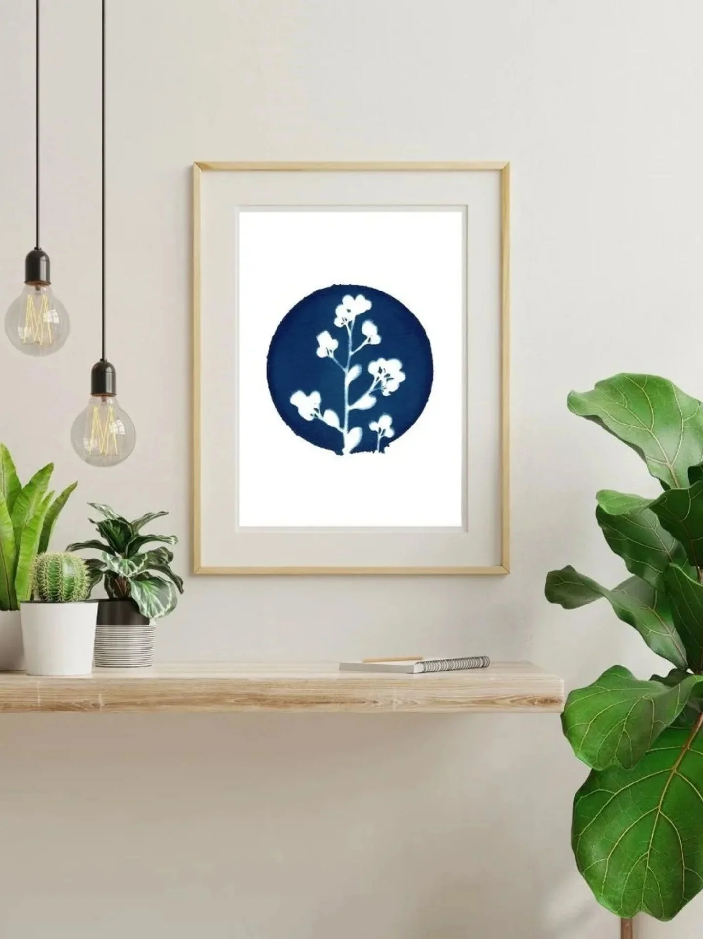 INSPIRED BY NATURE - I love it when my crepe myrtle is in bloom. The fuschia colour is so bold and beautiful.

The sweet buds inspired this cyanotype print 2 years ago.