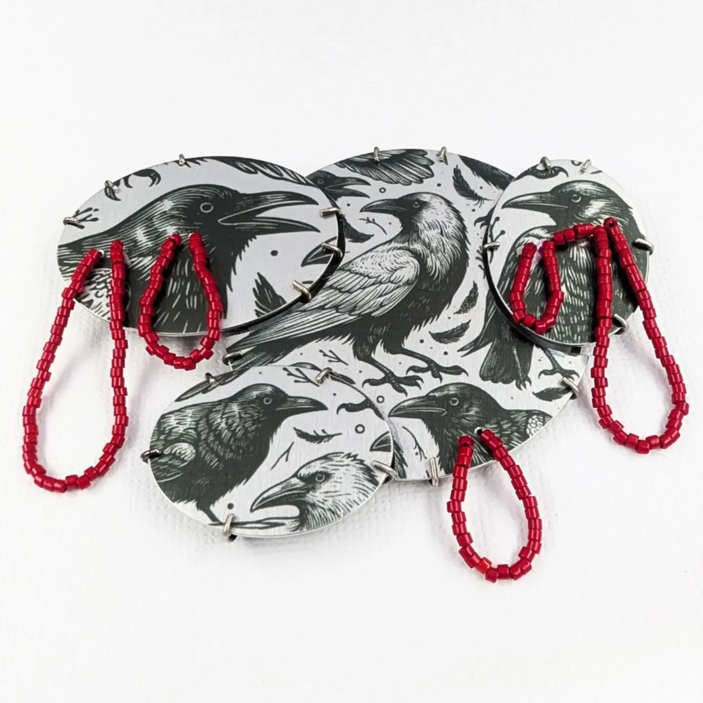 A MURDER OF CROWS - a project made for fun and to enjoy the process of taking an idea and making it come to life.

Artwork by AlexArt &amp; licenced via @creativemarket

A few years ago I made a series of brooches of the animal collective A Cloud of 