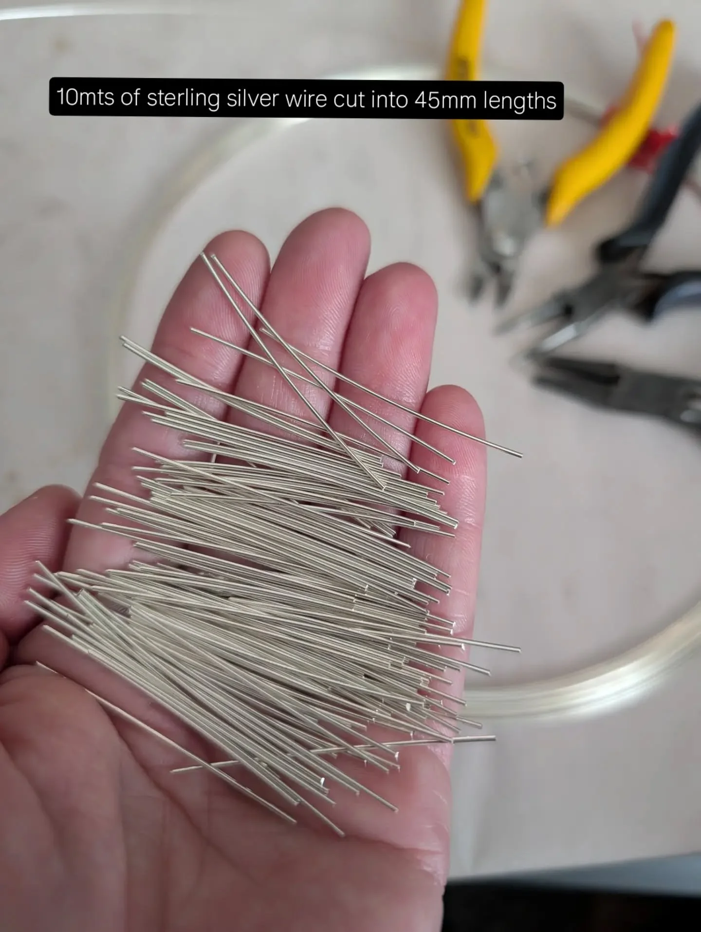 EARRING HOOK making day! 

100 pairs down
120 to go

I also watched 2 movies whilst I made them so a productive yet relaxing day. The best kind of work day.