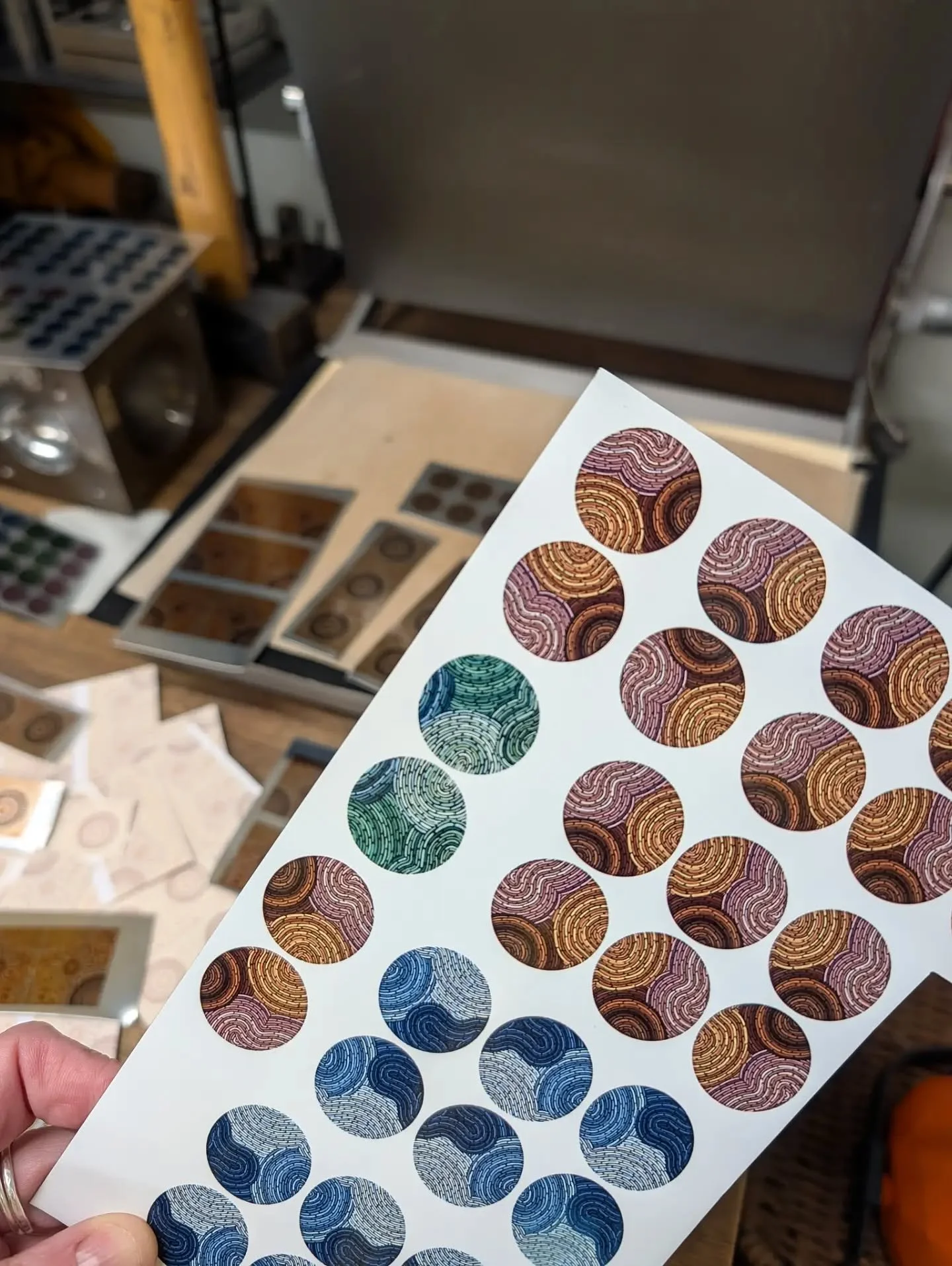 STUDIO WEEK so far - lots of printing and cutting this week. Plus a new stockist has ordered from our @koorietales collab collection. 

I'll share the finished order next week!

A big day of assembly and packaging awaits tomorrow