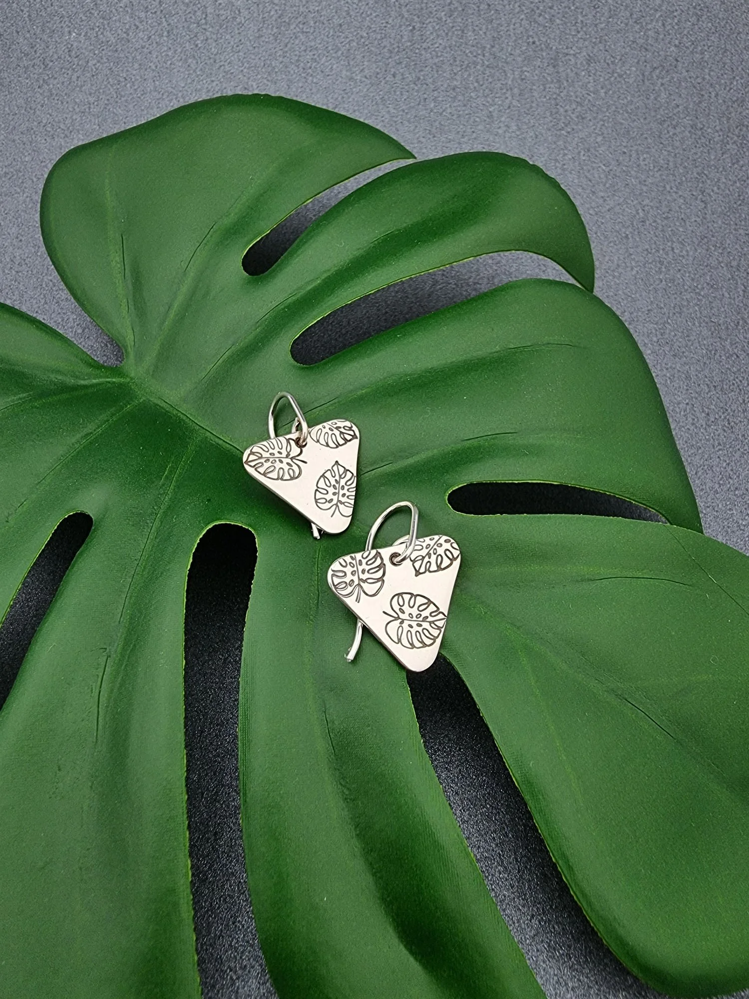 Tropic Jungle stamped Monstera leaves — erin.k - creative studio