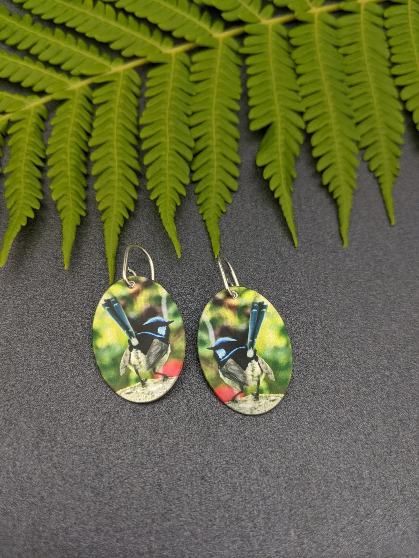 GARDEN GLORY - Fairy Wren earrings